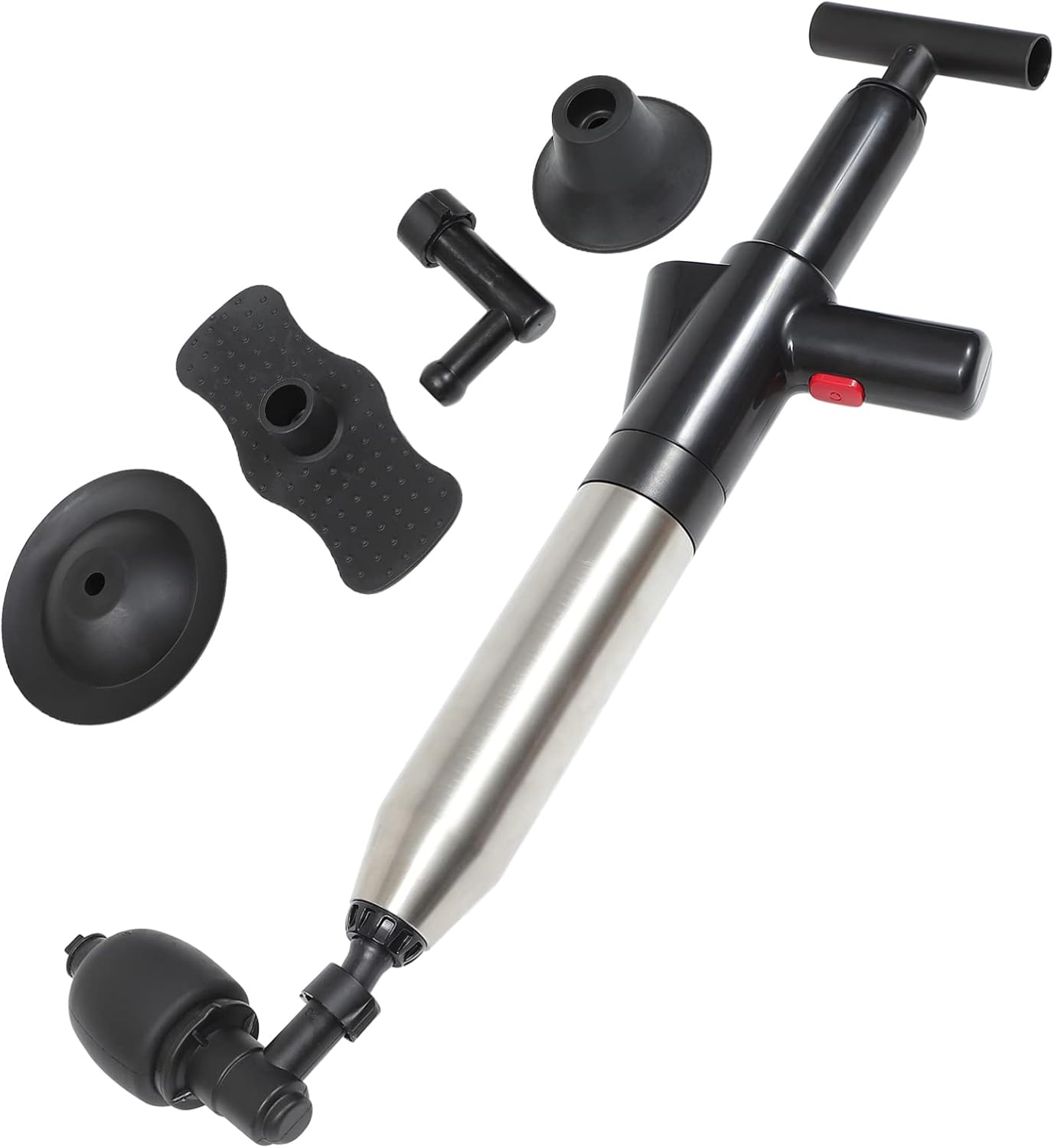 DOITOOL High Pressure Air Drain Plunger Set for Toilets and Sinks