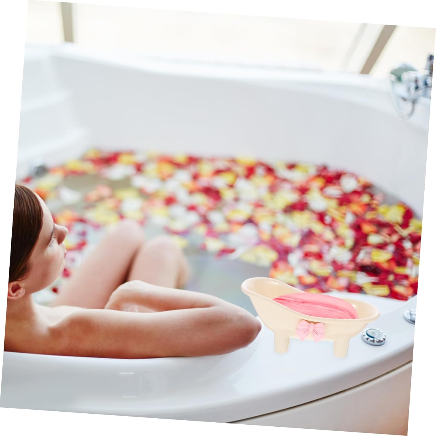 Ciieeo Self Draining Soap Holder Butterfly Design