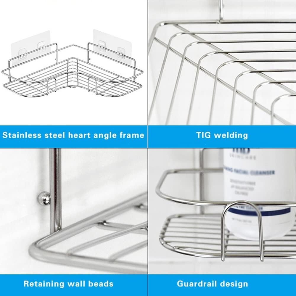 BAHELS Corner Shower Caddy Stainless Steel Organizer Rack