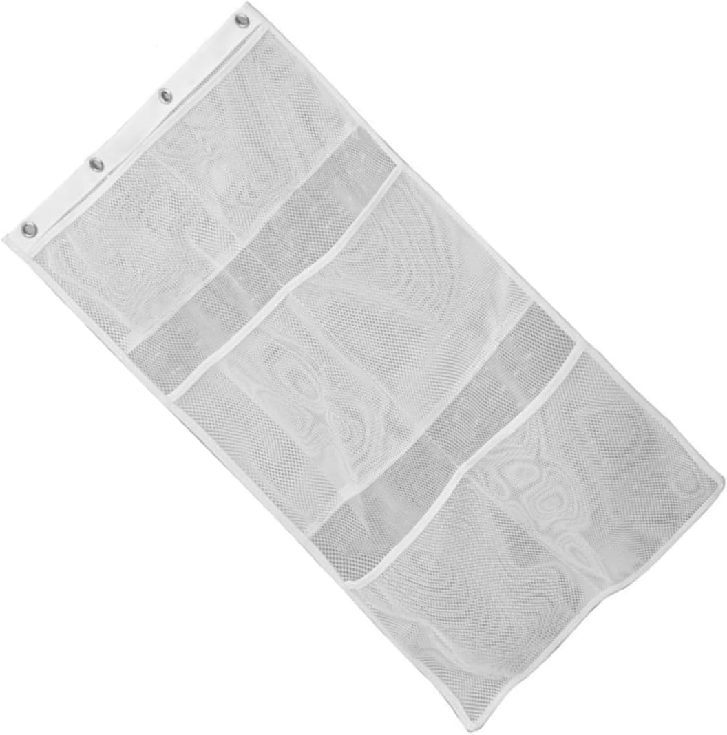 Hanging Mesh Pockets Shower Organizer Bag for Shampoo Conditioner and Toys