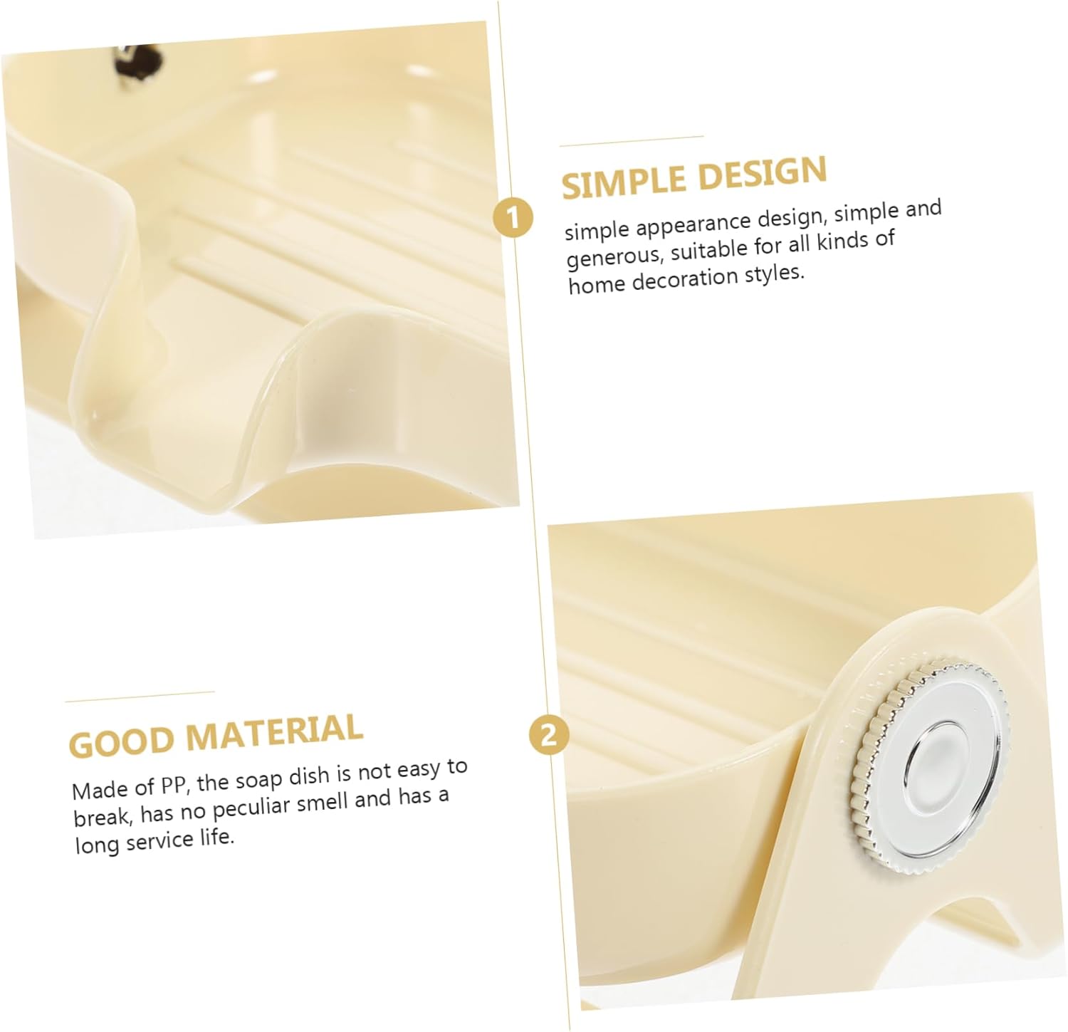 Amosfun Self-Draining Soap Dish Sponge Holder