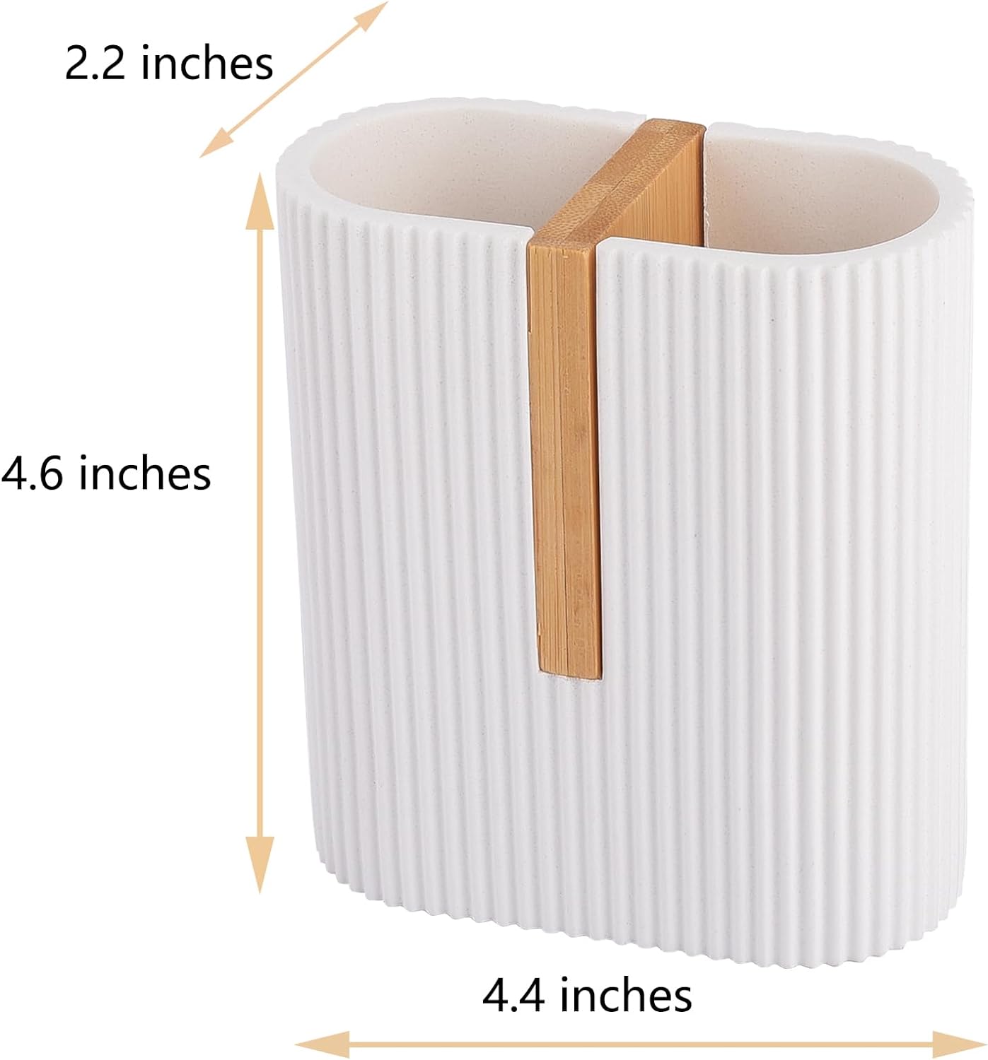 Rejomiik Resin Toothbrush Holder with Marble Design