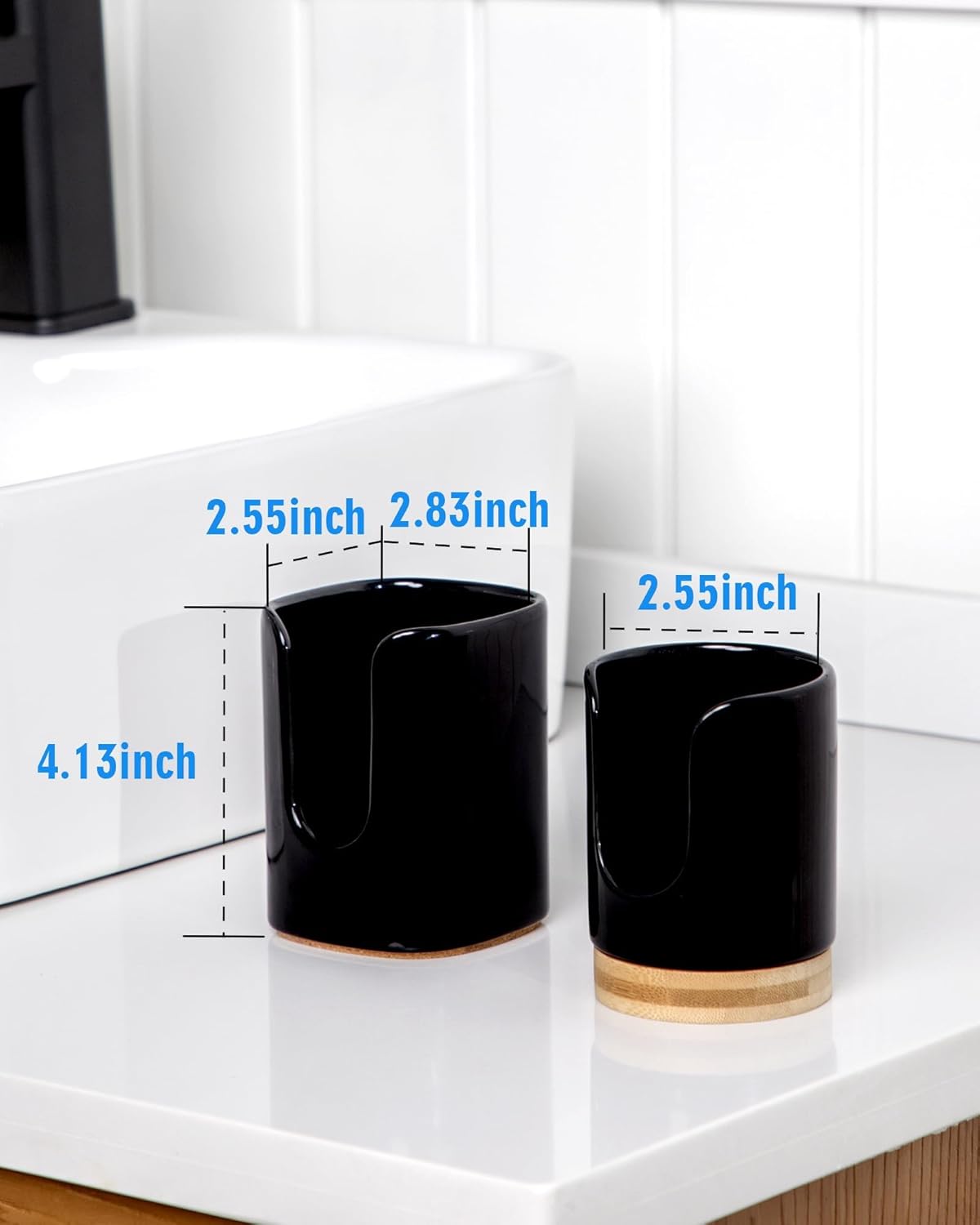 Viosuniu 5 oz Square Ceramic Cup Dispenser
