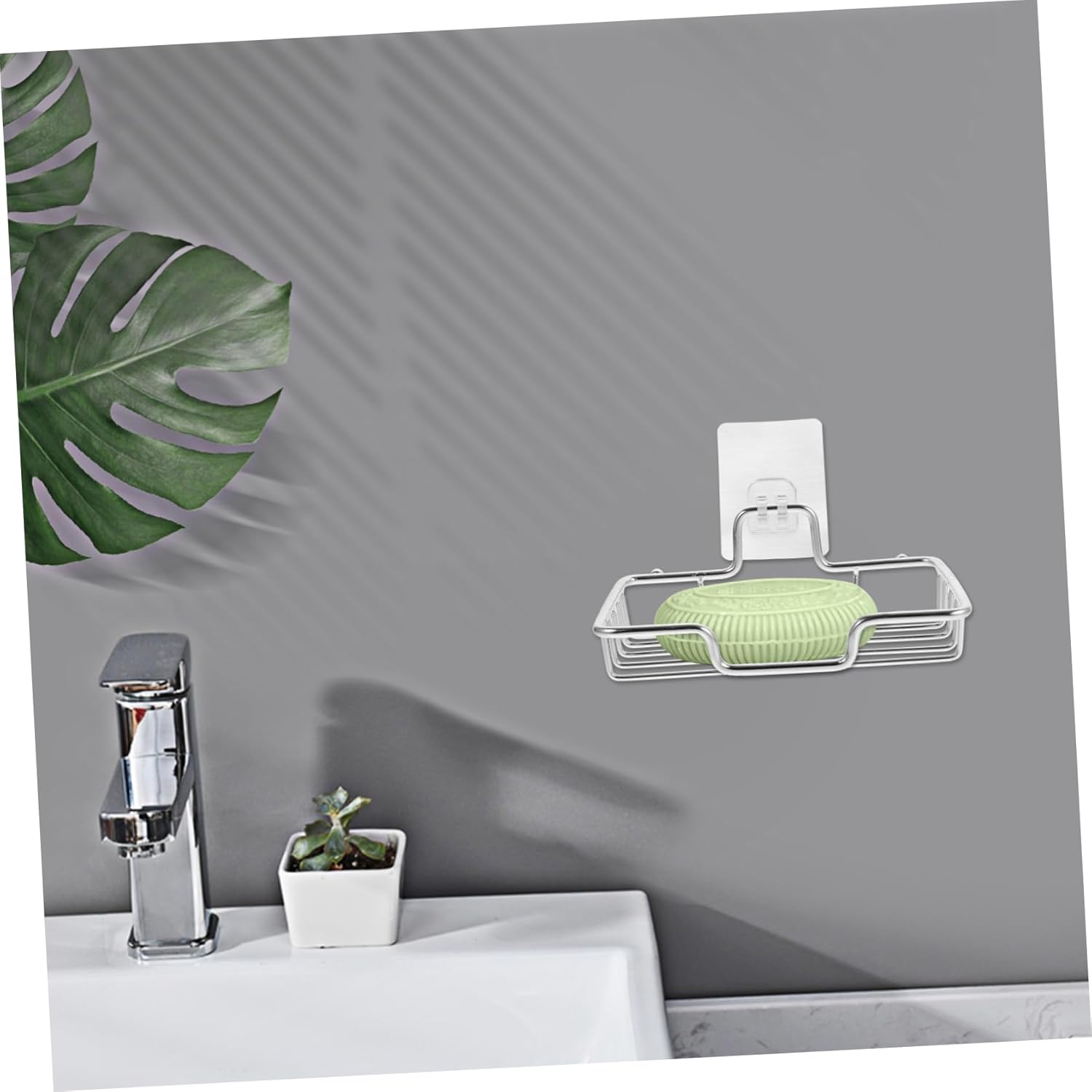 PRETYZOOM Wall-Mounted Soap Dish with Suction Cups
