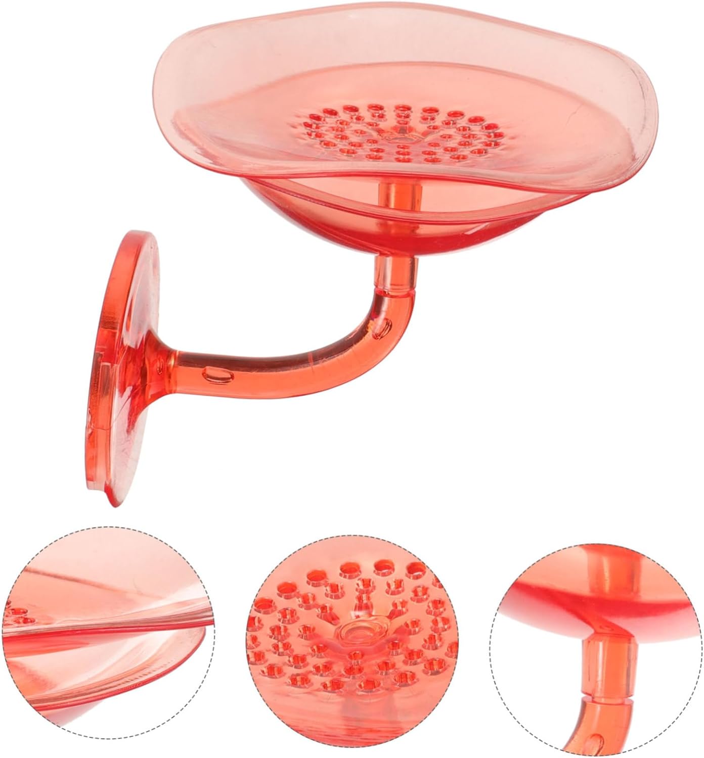 Angoily Wall Soap Holder with Flower Design