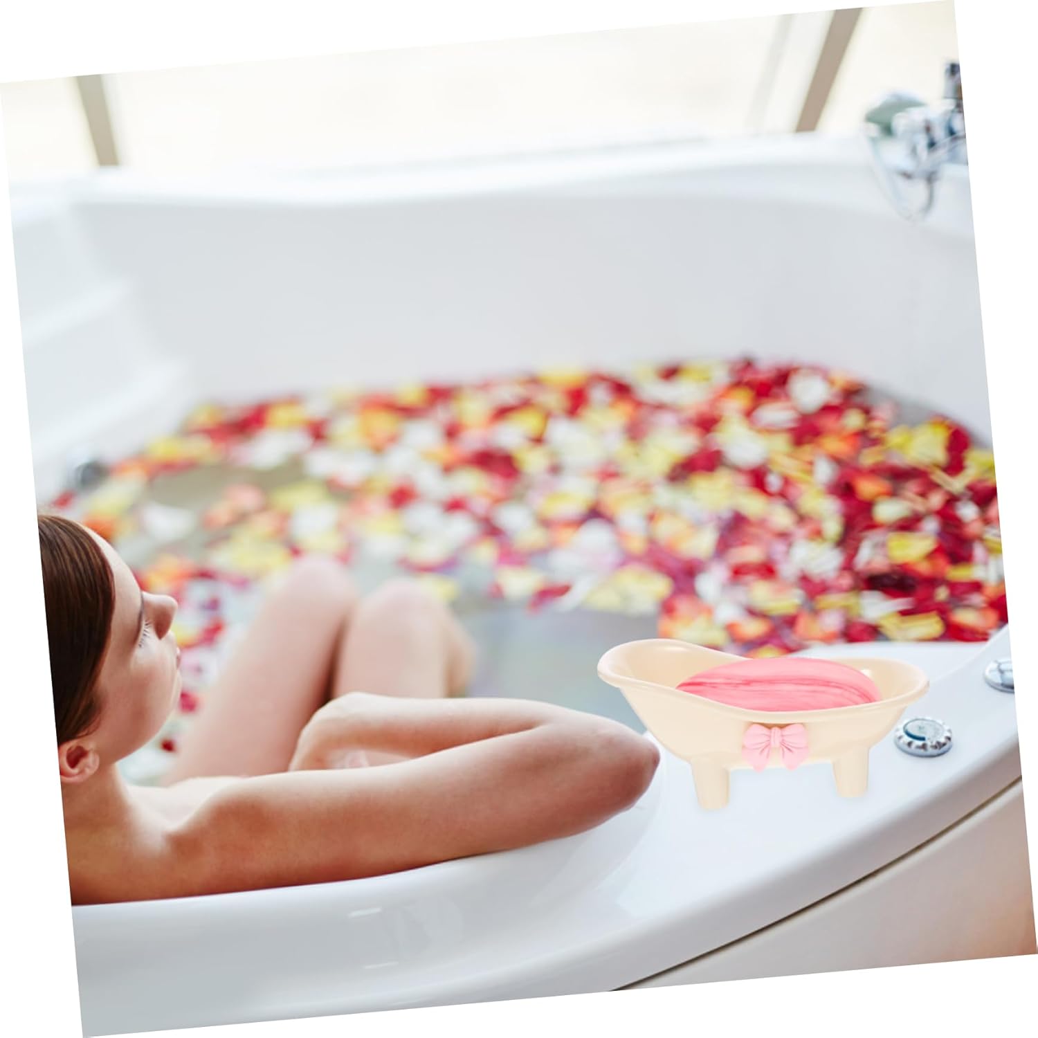 MAGICLULU Bathtub Soap Holder with Self Draining Design