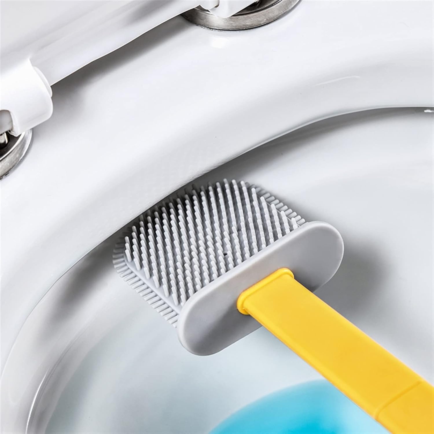 Toilet Brusher with Wall Mount and Green Plunger Holder