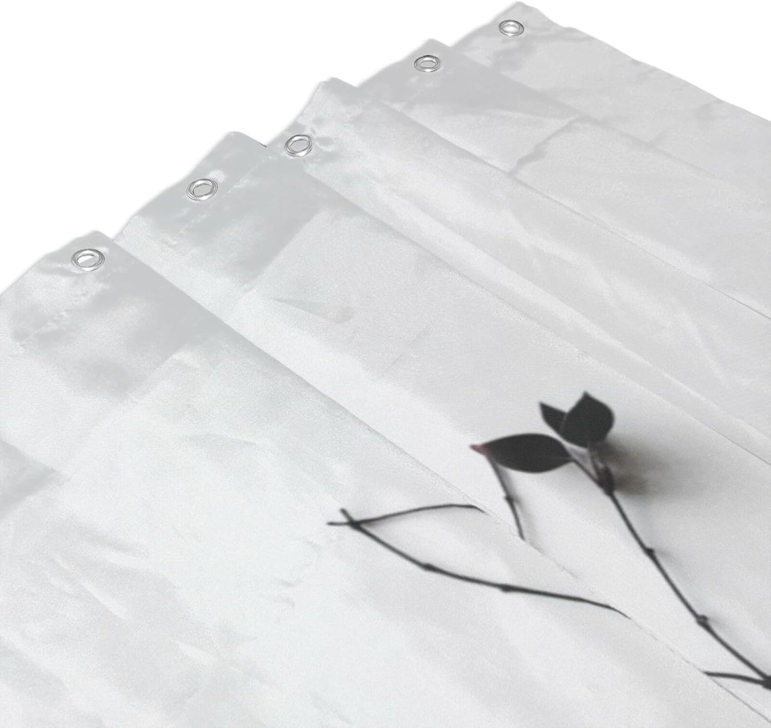 Tree Branch Heart Shower Curtain Set 72x72in