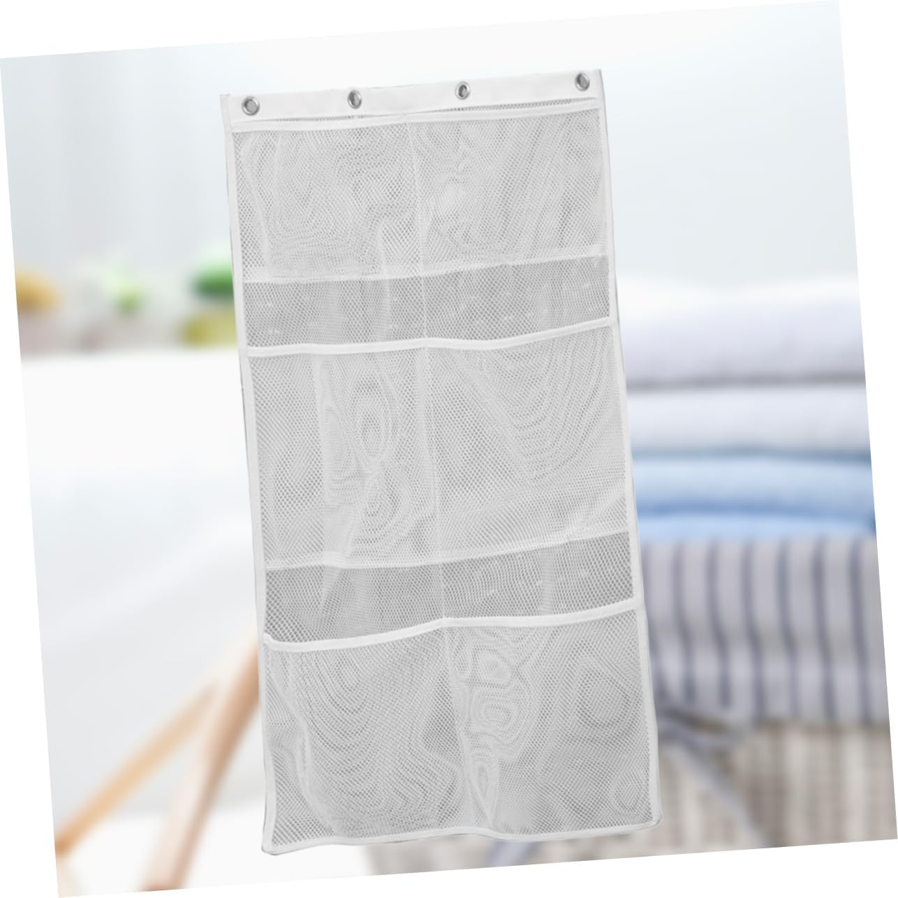 Levemolo Mesh Hanging Bag 6 Pocket Bathroom Organizer