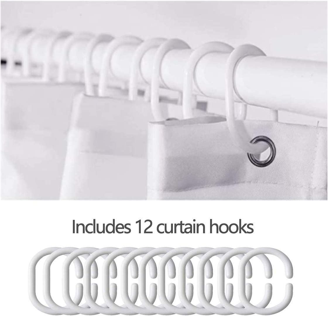 Feelyou Abstract Ombre Shower Curtain Set