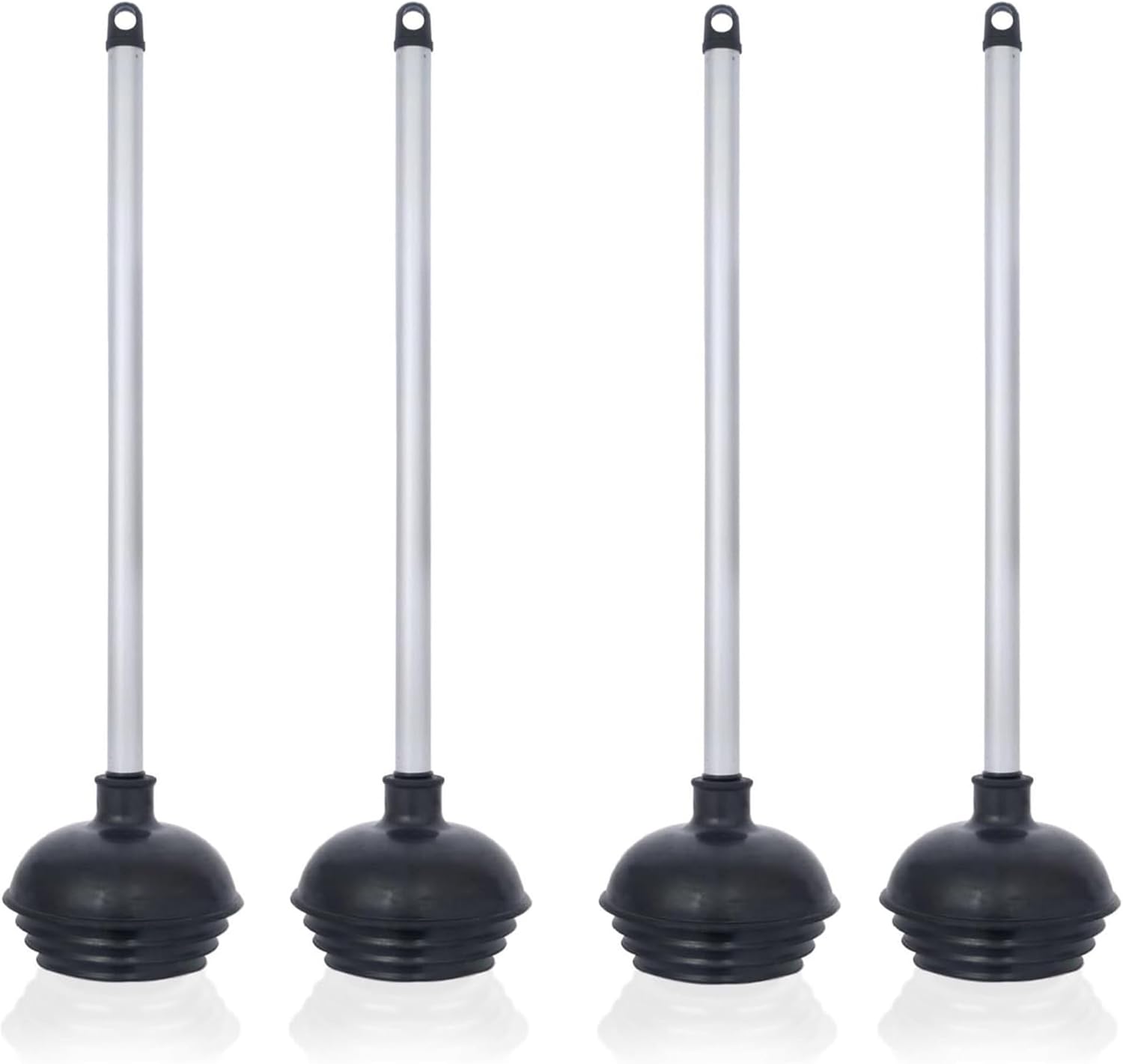 NEIKO 4 Pack Toilet Plungers with Patented All-Angle Design