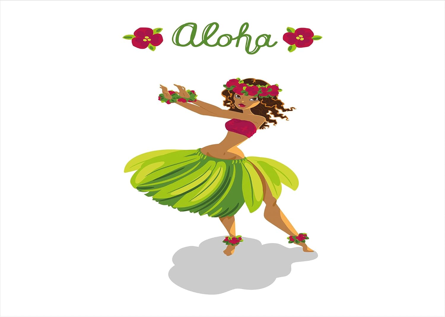 Ambesonne Luau Soap Dispenser Toothbrush Holder Set