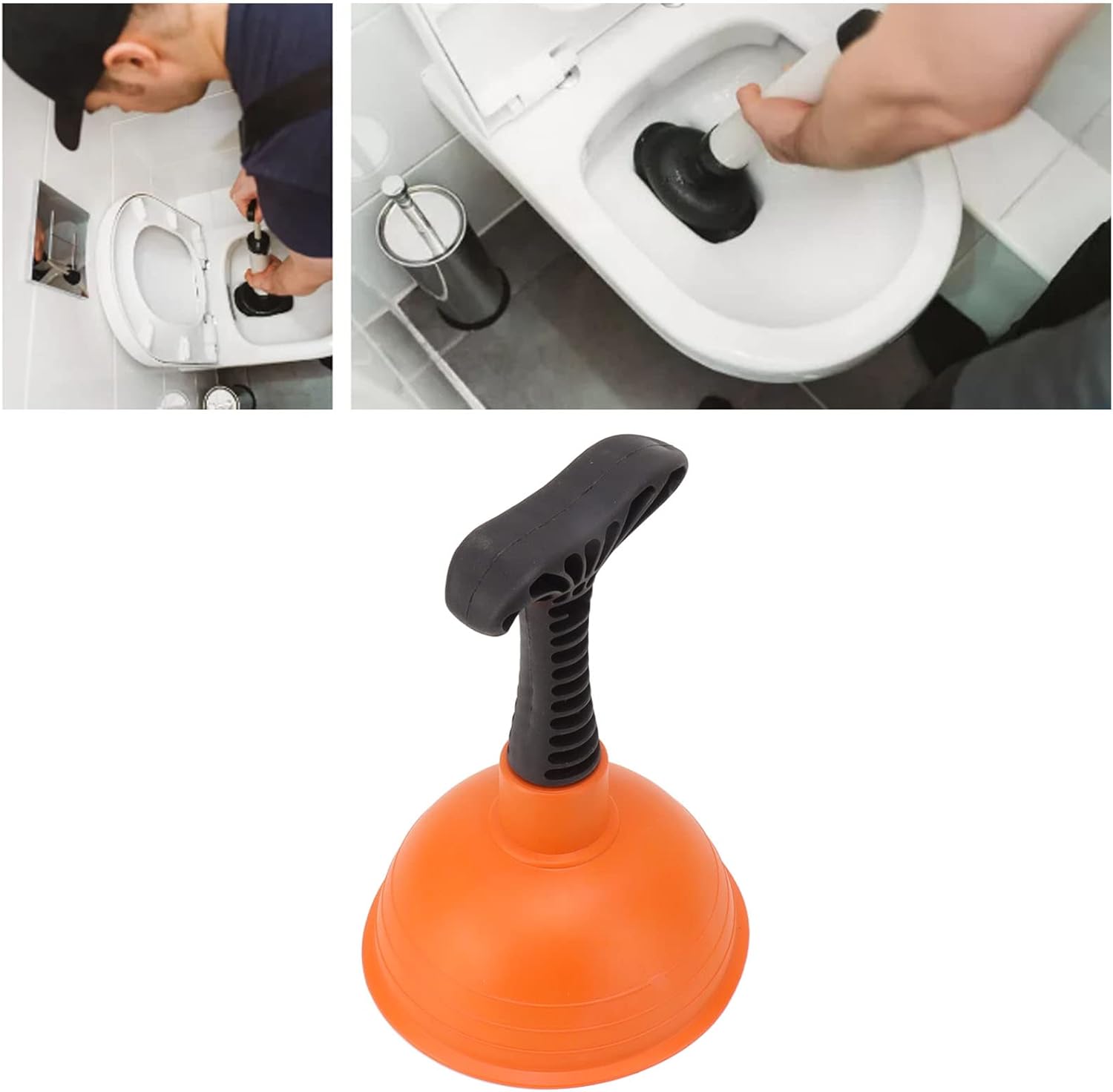 Mini Plunger with Non-Slip Handle for Quick Drain Unclogging