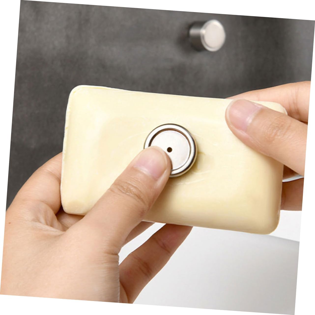 Stainless Steel Wall-Mounted Soap Holder No Drill
