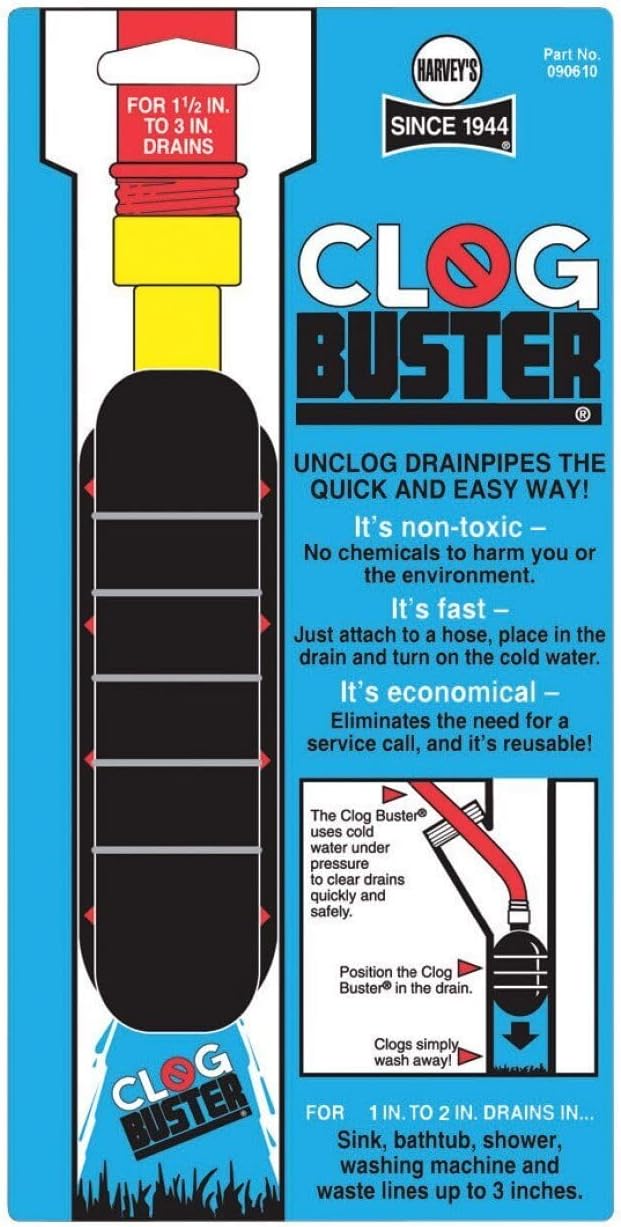 Harvey Clogbuster 1 in Toilet Plunger