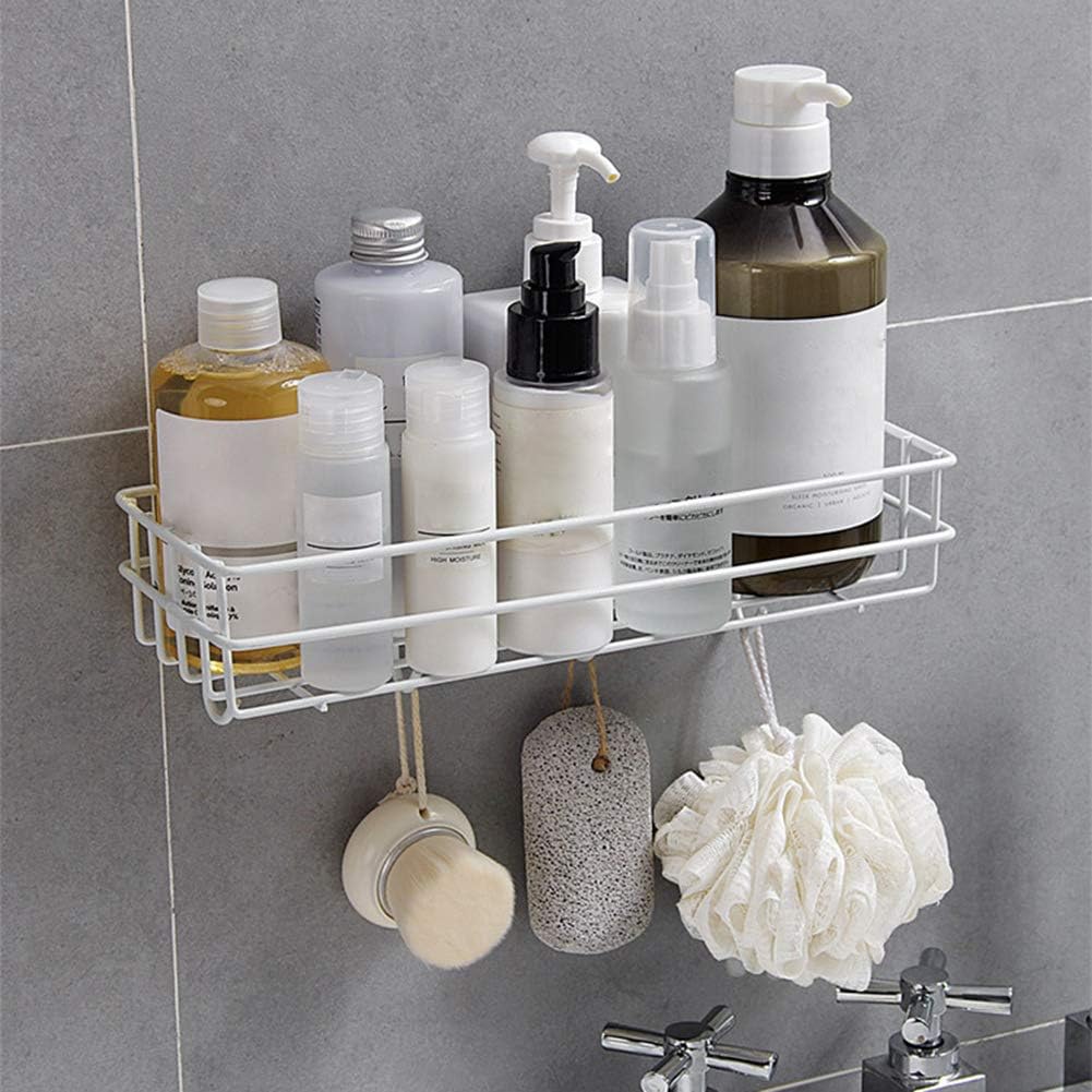 Algado Traceless Adhesive Shower Caddy with 4 Hooks 1