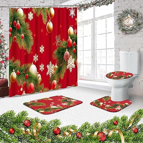 ArtSocket Christmas Tree Bathroom Set with 4 Pcs