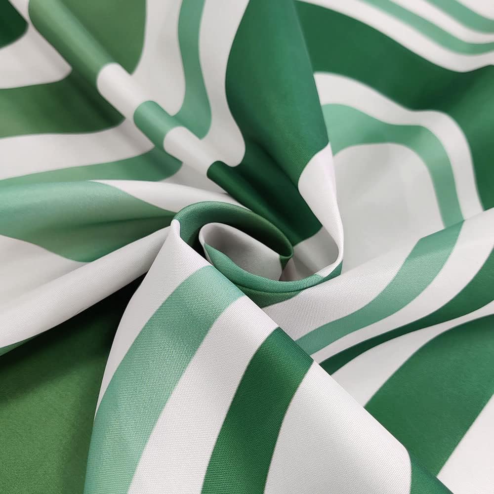 Dongbei Aesthetic Wavy Swirl Shower Curtain