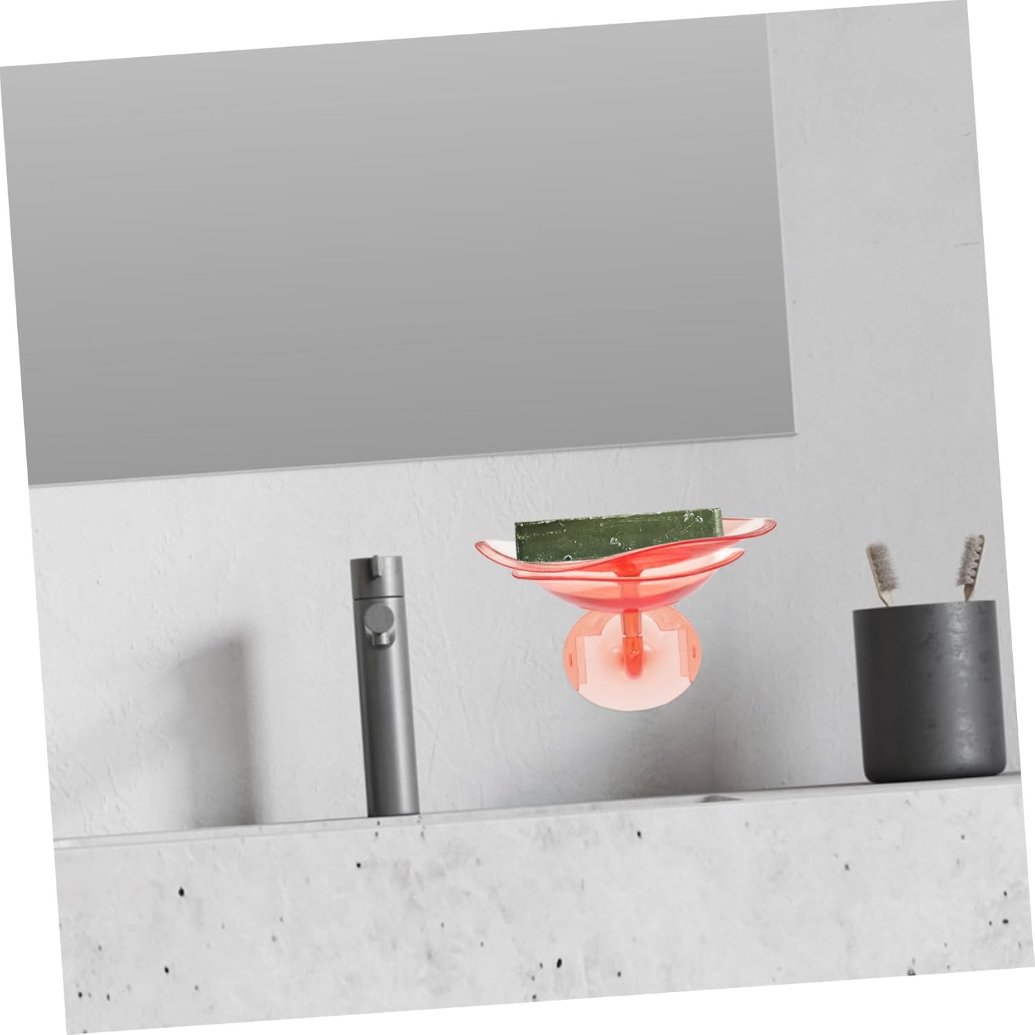 Angoily Wall Soap Holder with Flower Design