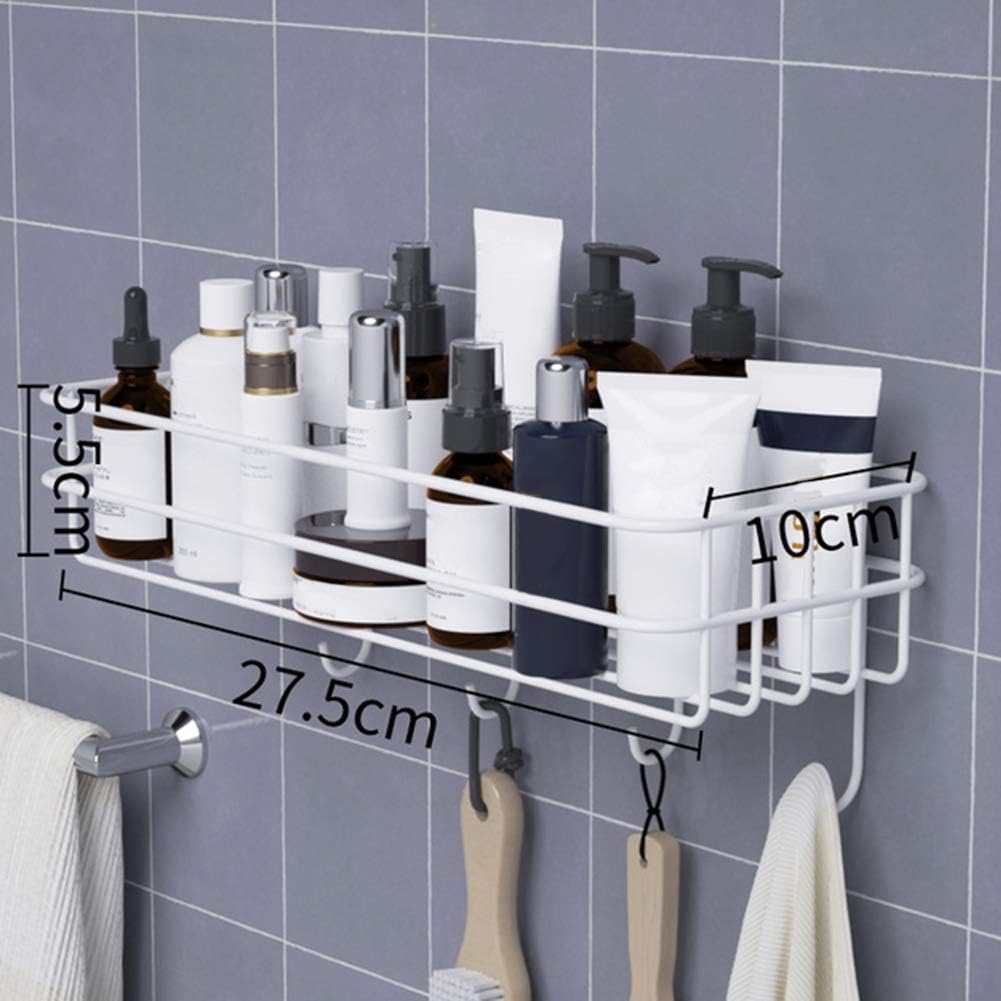 Algado Traceless Adhesive Shower Caddy with 4 Hooks 1