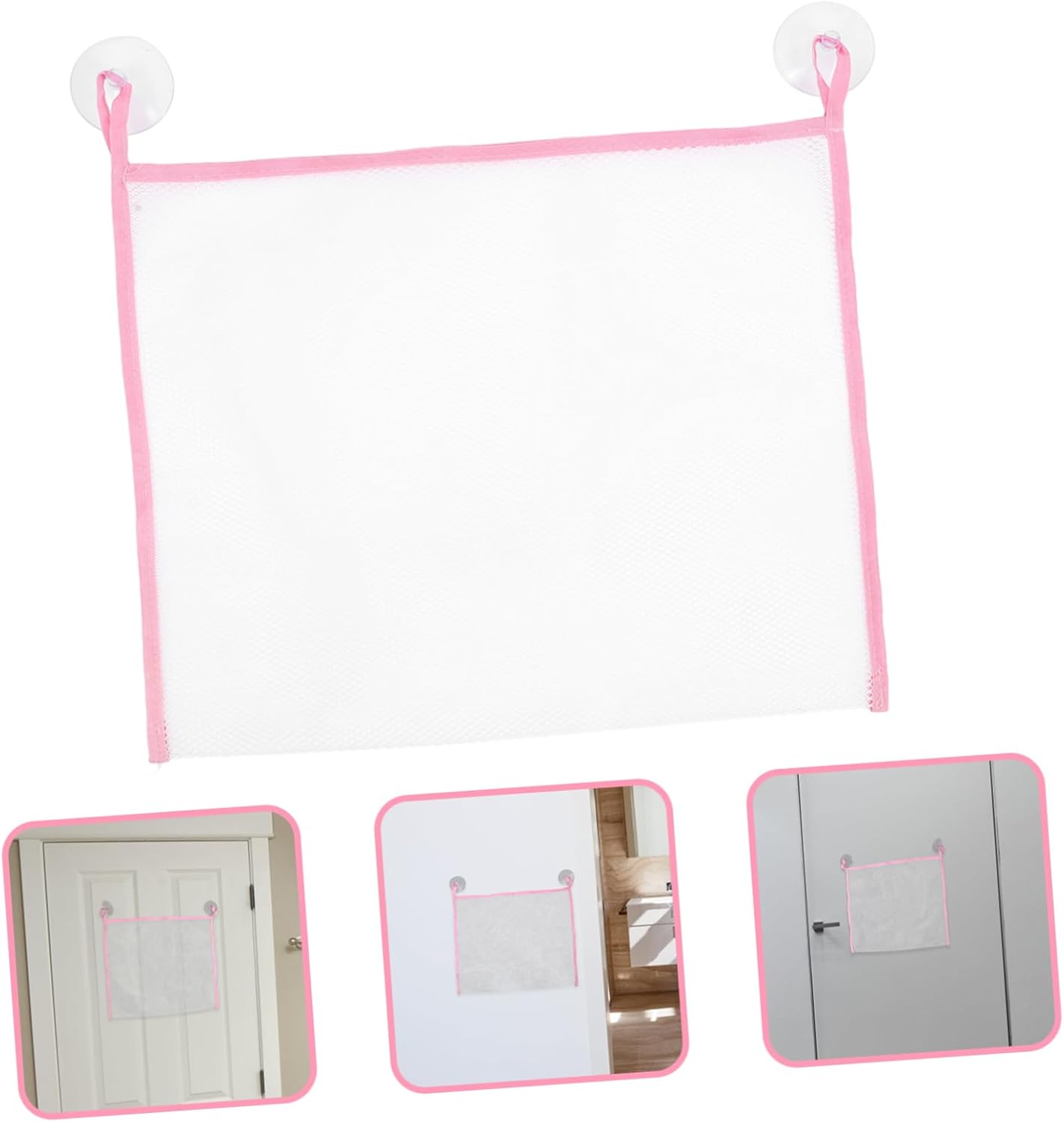 Beatifufu Shower Organizer Mesh Bag Pink 35x45cm