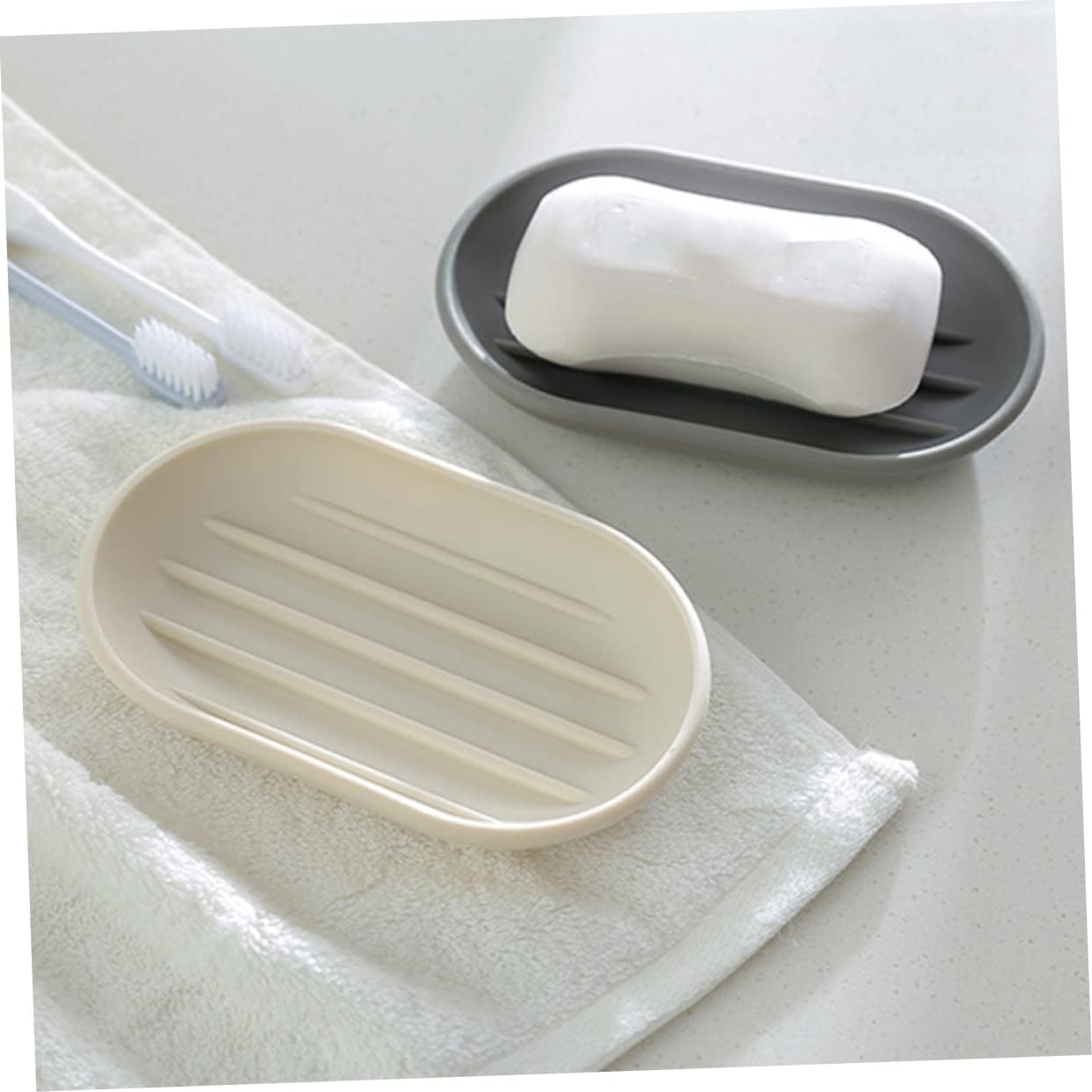ULTECHNOVO Oval Soap Dish with Drainage