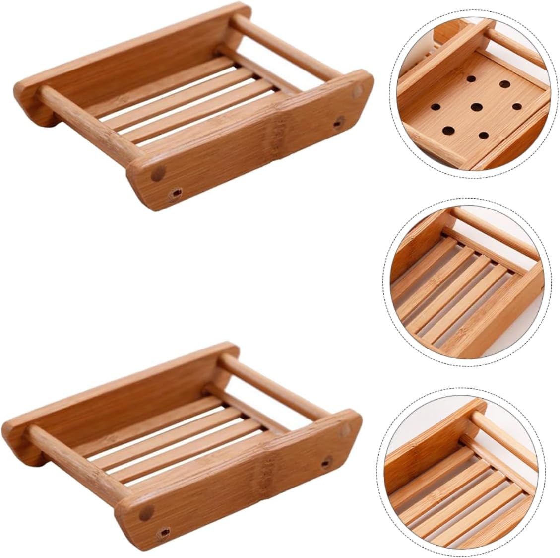 RORPOIR 2pcs Japanese Style Soap Dish for Bathroom Organization