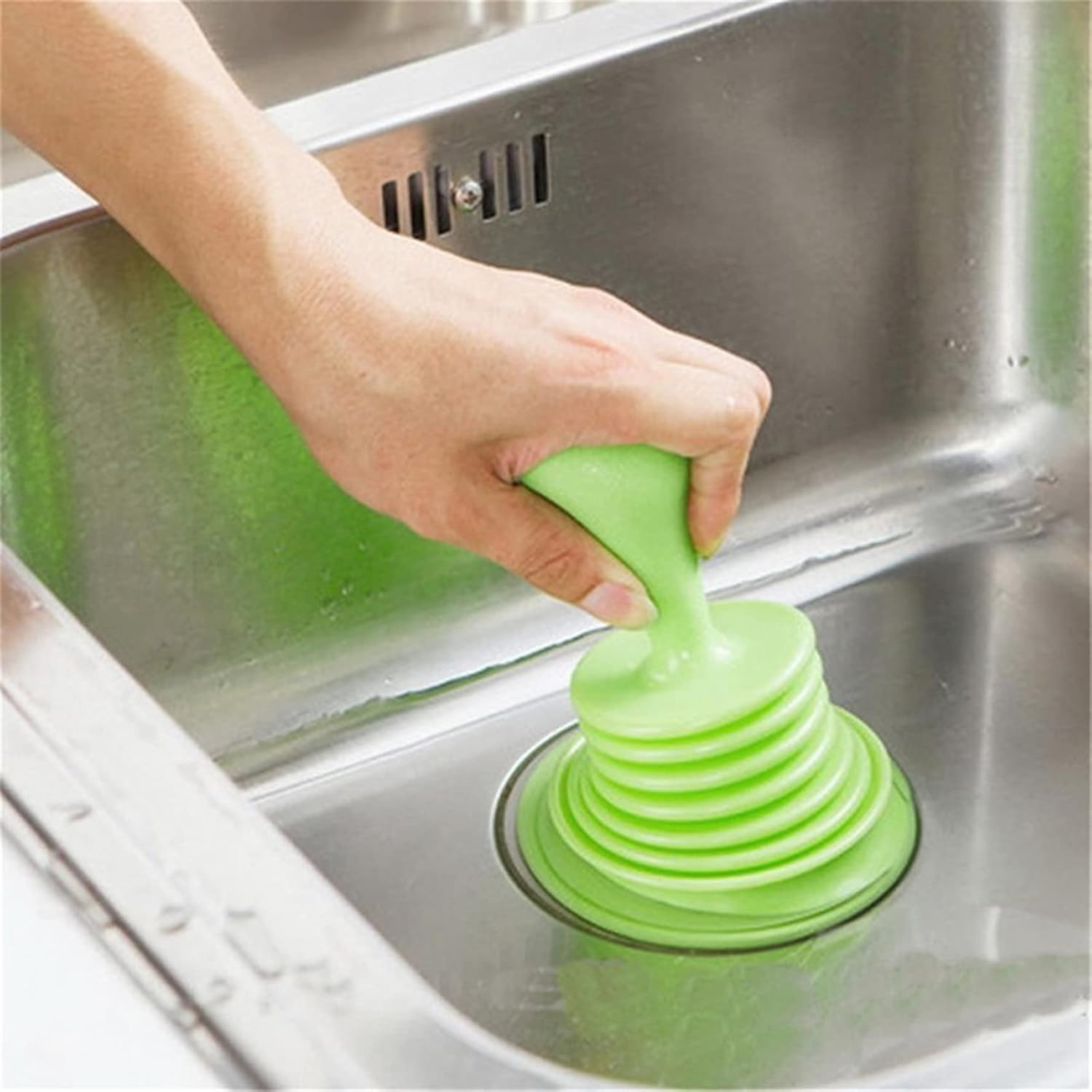 MALABAN Toilet Plungers Holder Green