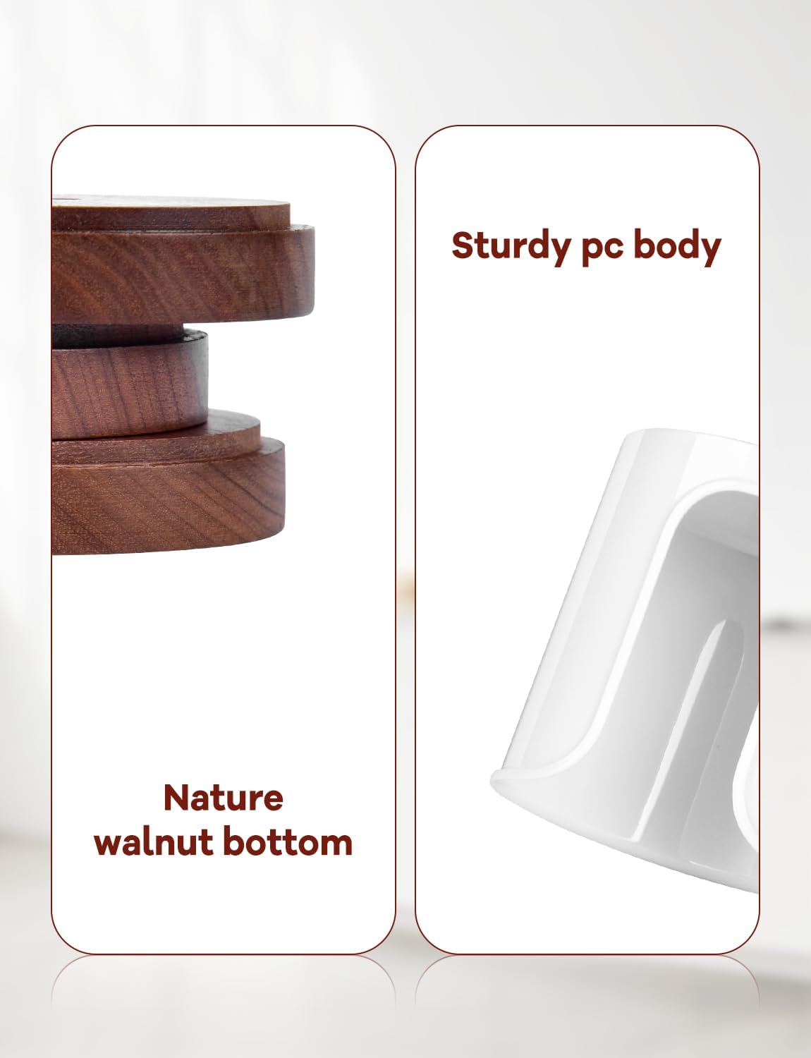 Premium Bathroom Cup Dispenser - PCWalnut White Pack of 1 1