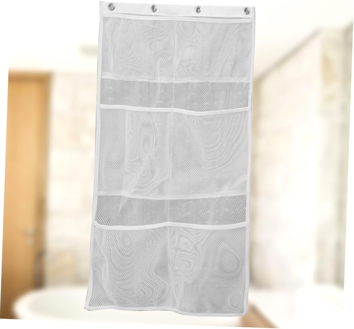 Levemolo Mesh Hanging Bag 6 Pocket Bathroom Organizer