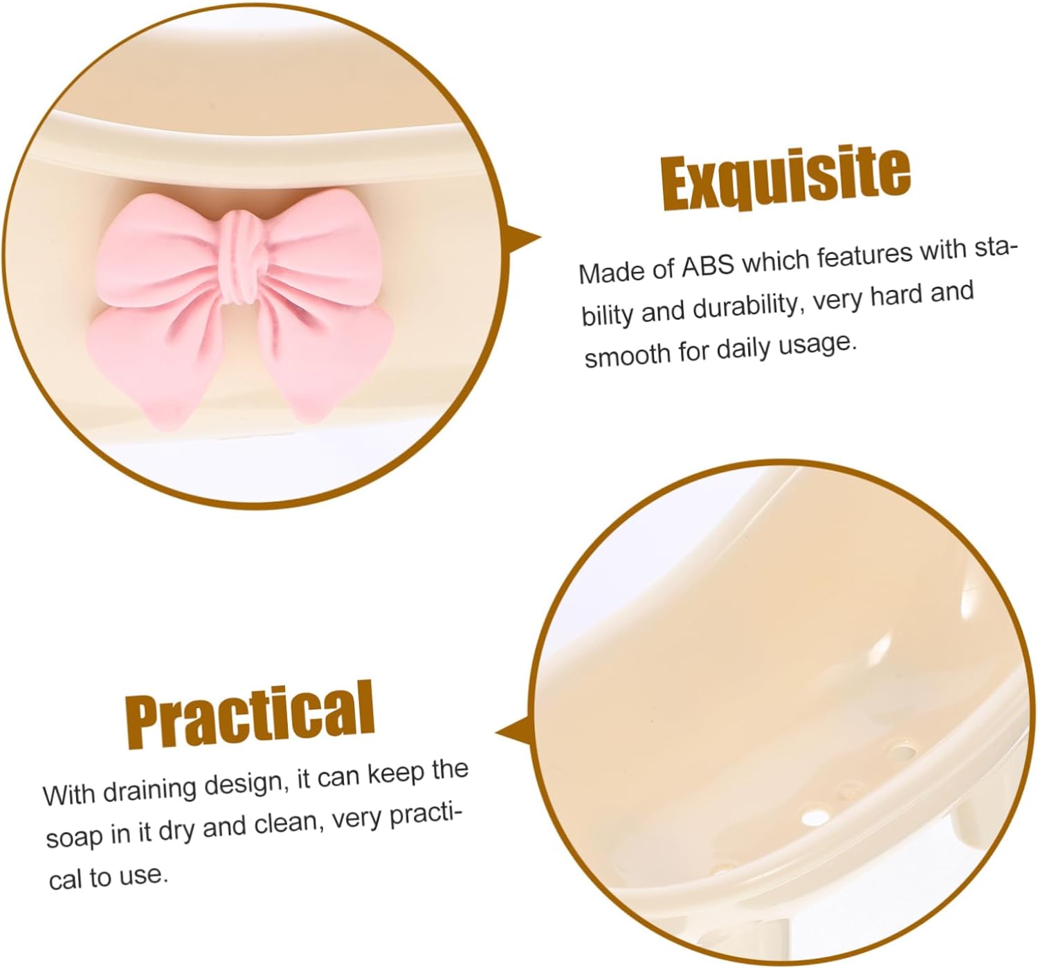 MAGICLULU Bathtub Soap Holder with Self Draining Design