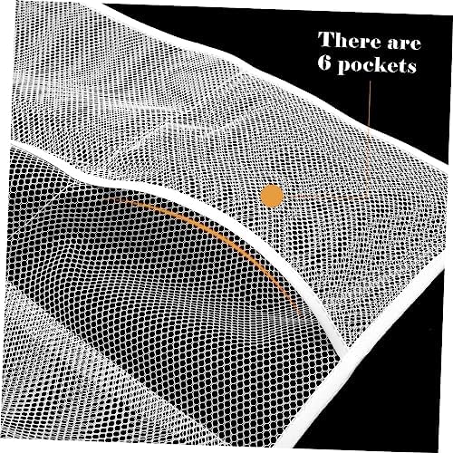 BUGUUYO Easy Install Mesh Shower Organizer Bag 6 Pockets