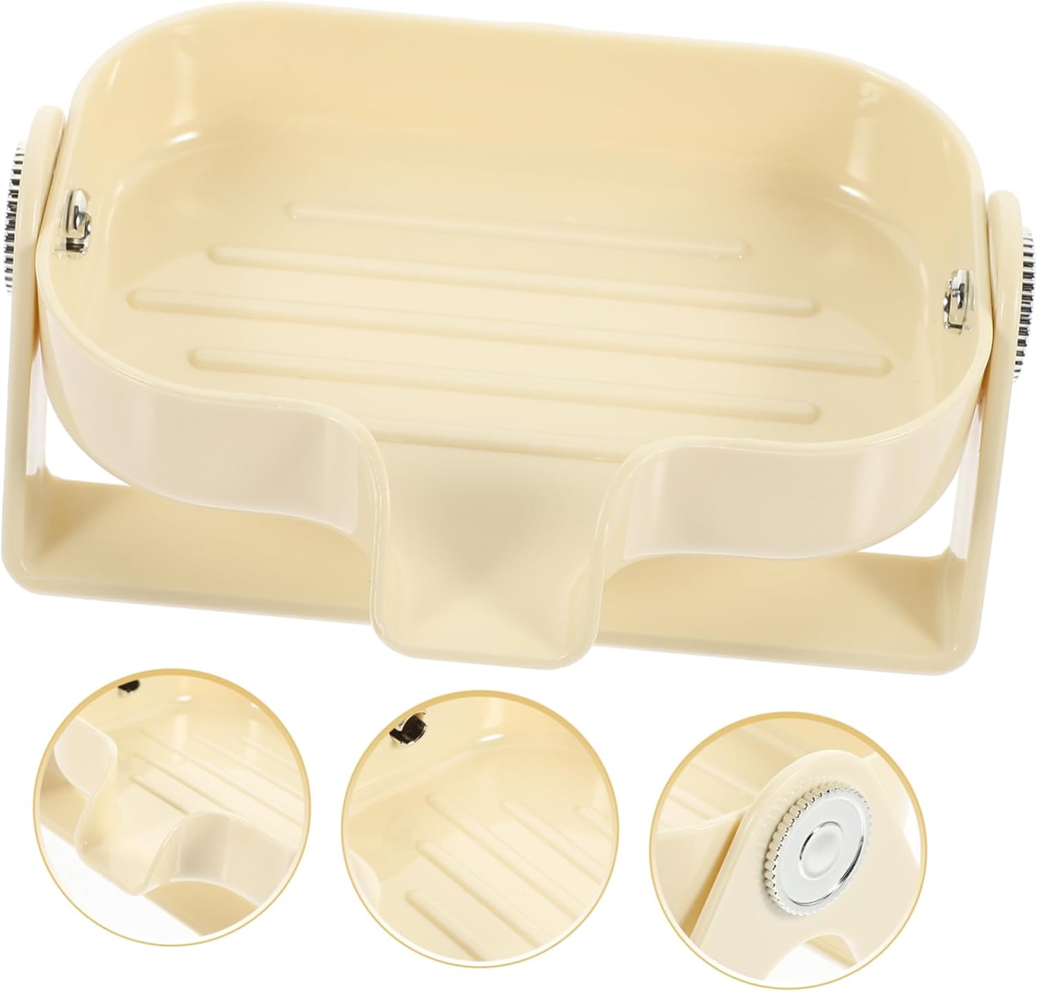 Self Draining Soap Holder Elegant Bathroom Kitchen Sink Dish