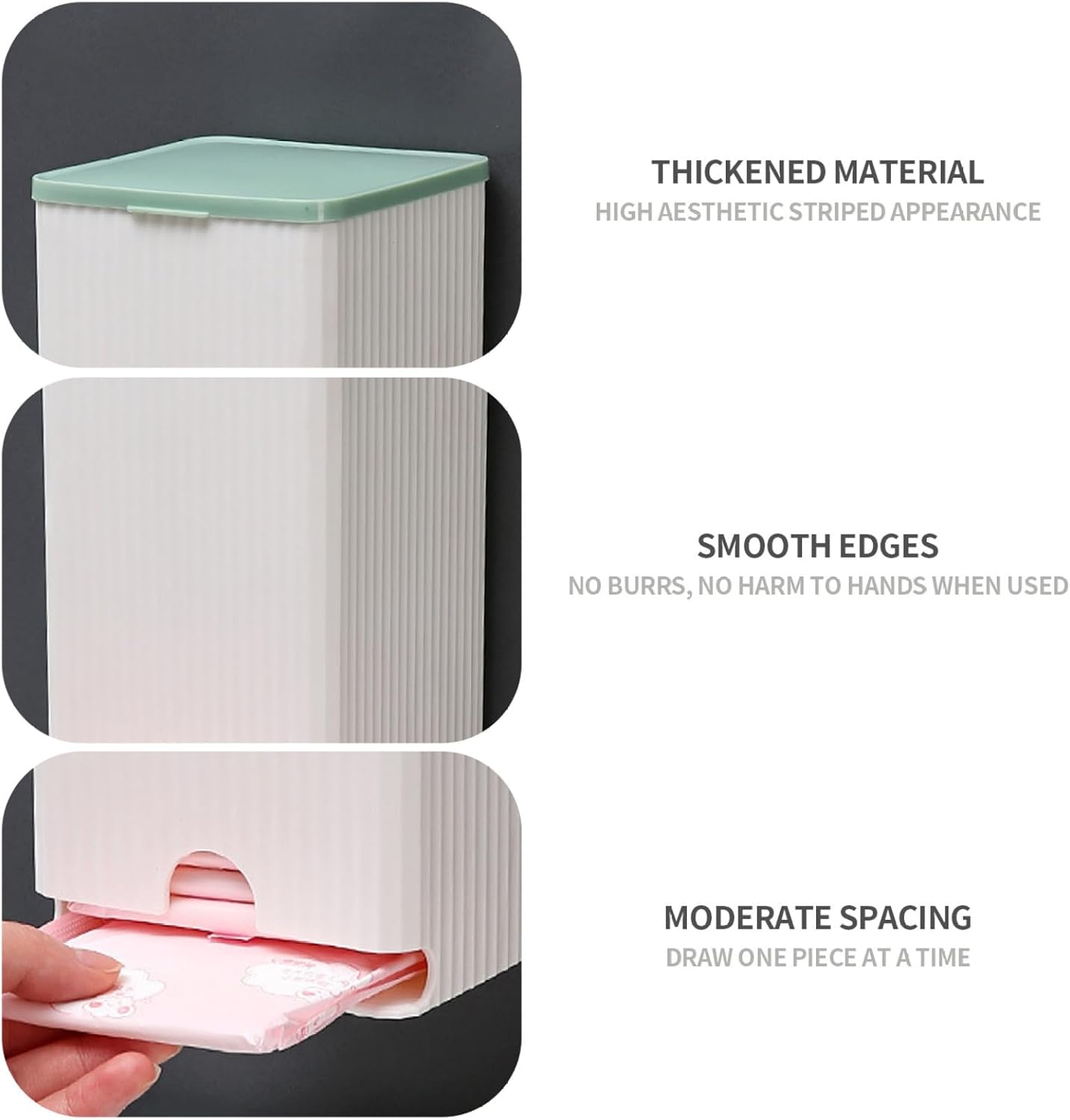 Wall Mounted Storage Box for Sanitary Pads and Toiletries