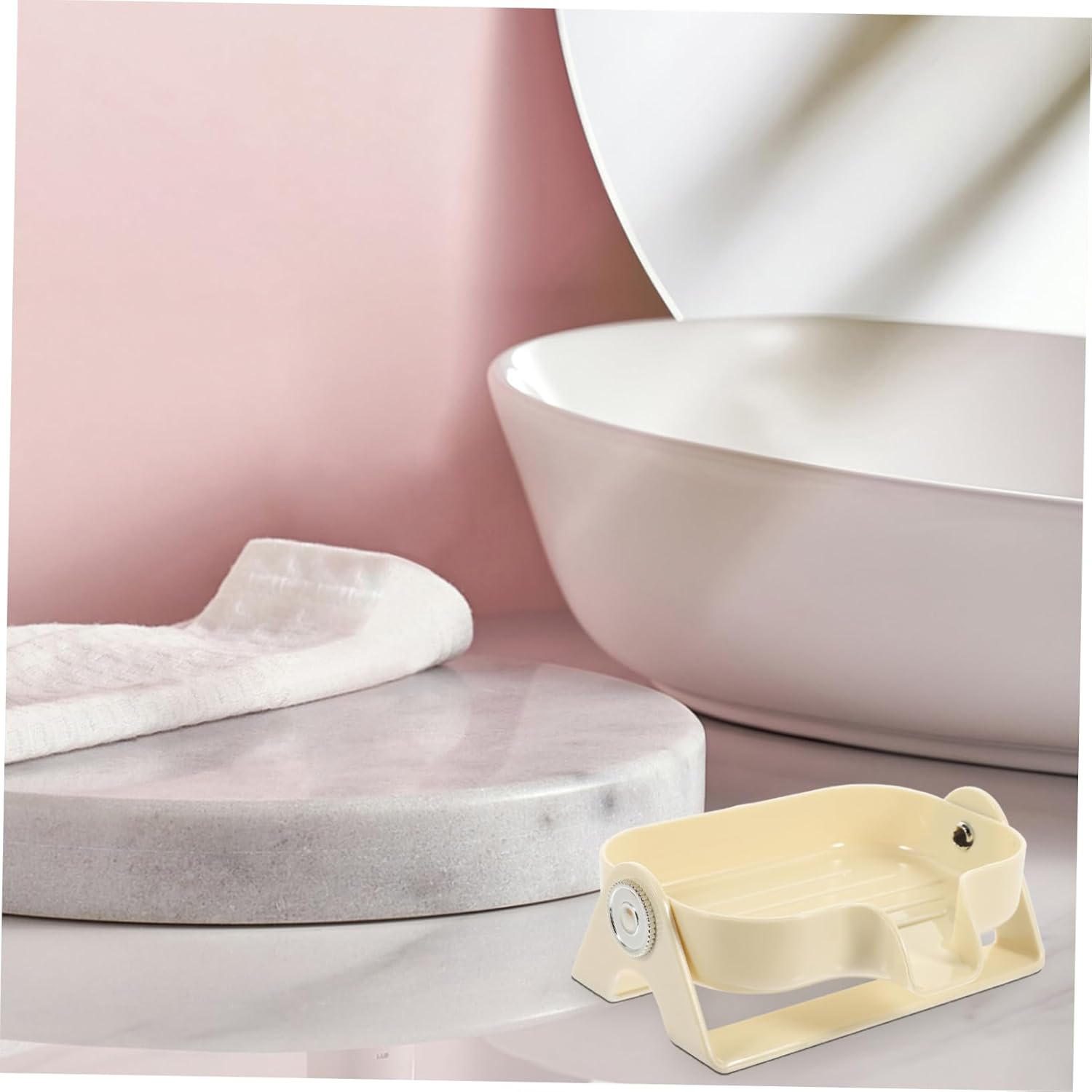Self Draining Soap Holder Elegant Bathroom Kitchen Sink Dish