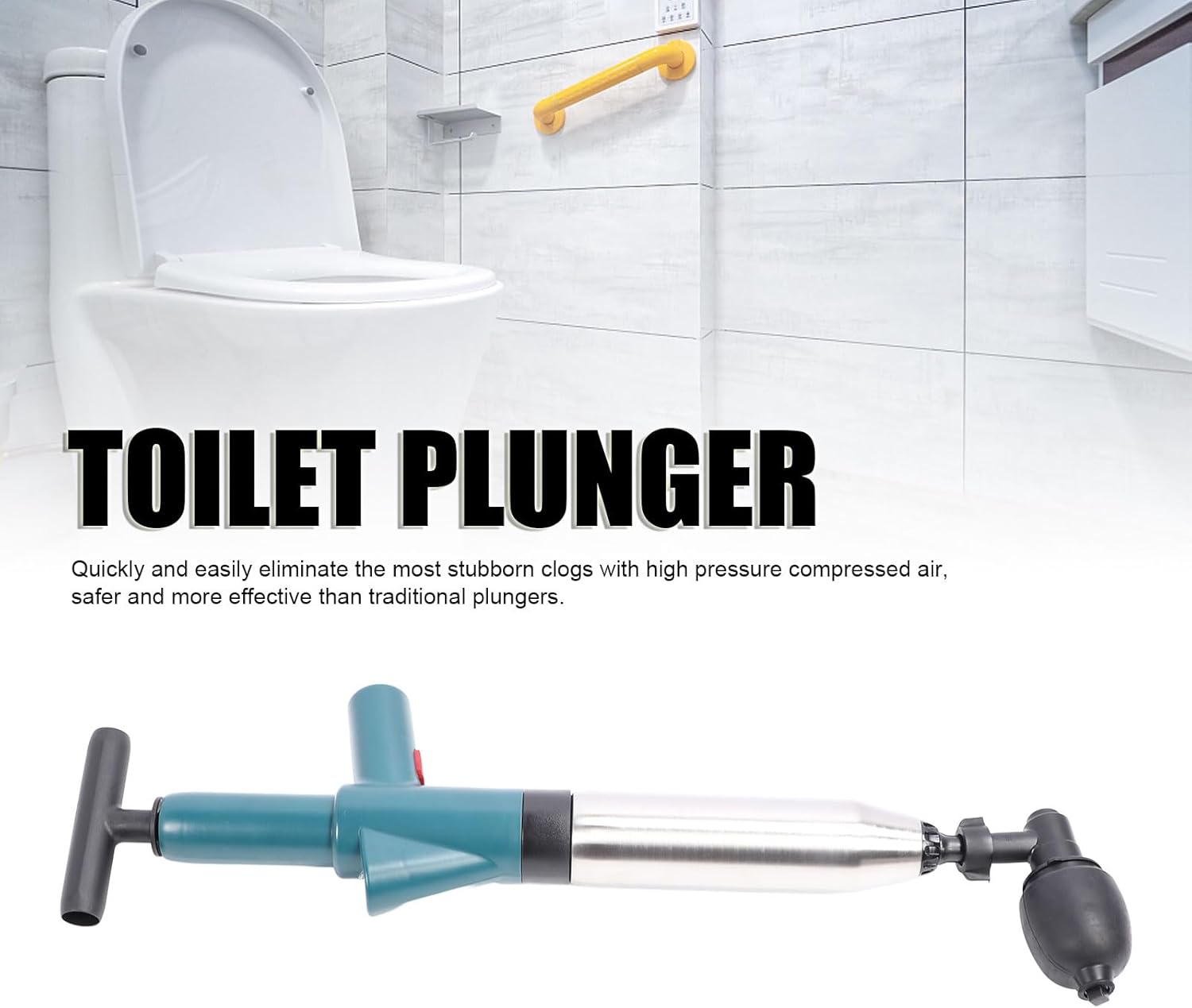 Mumusuki Toilet Plunger with Pressure Indicator 1