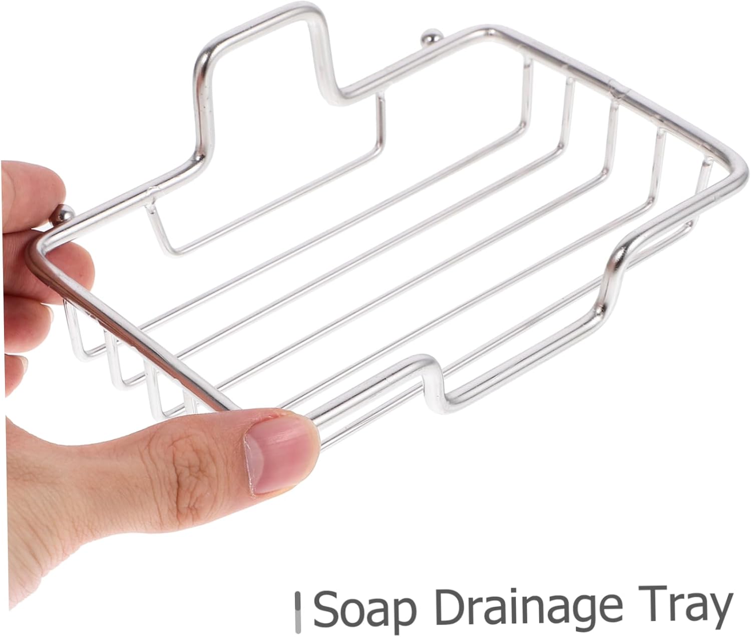 Ciieeo Wall Mount Soap Dish Stainless Steel Drainage Holder No Drill Adhesive