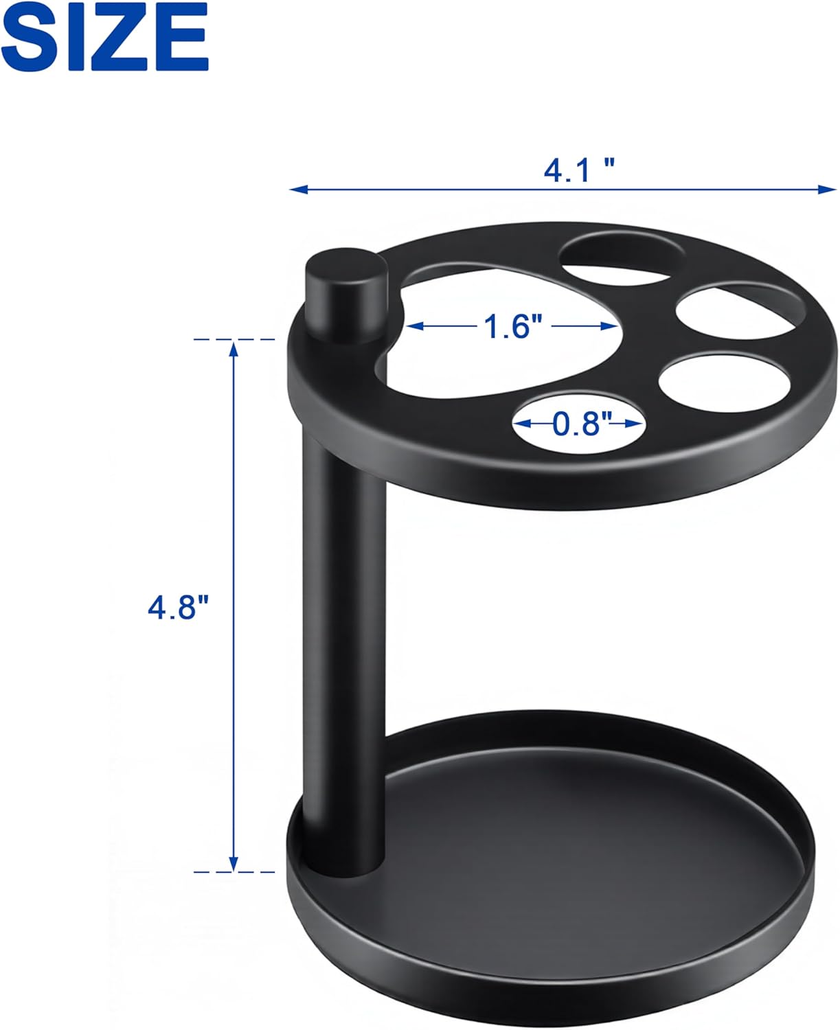 Stainless Steel Ventilated Toothbrush Holder Stand for Bathroom