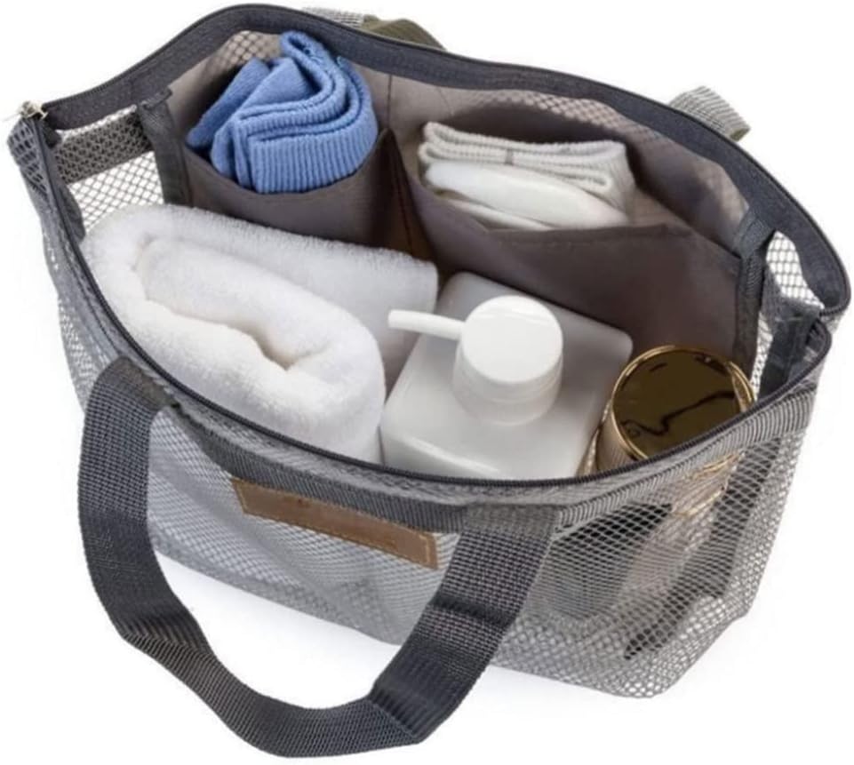 Rouloudun Mesh Shower Caddy Portable Quick Dry Bath Bag