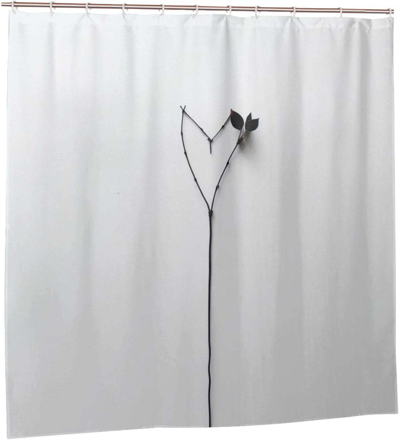 Tree Branch Heart Shower Curtain Set 72x72in