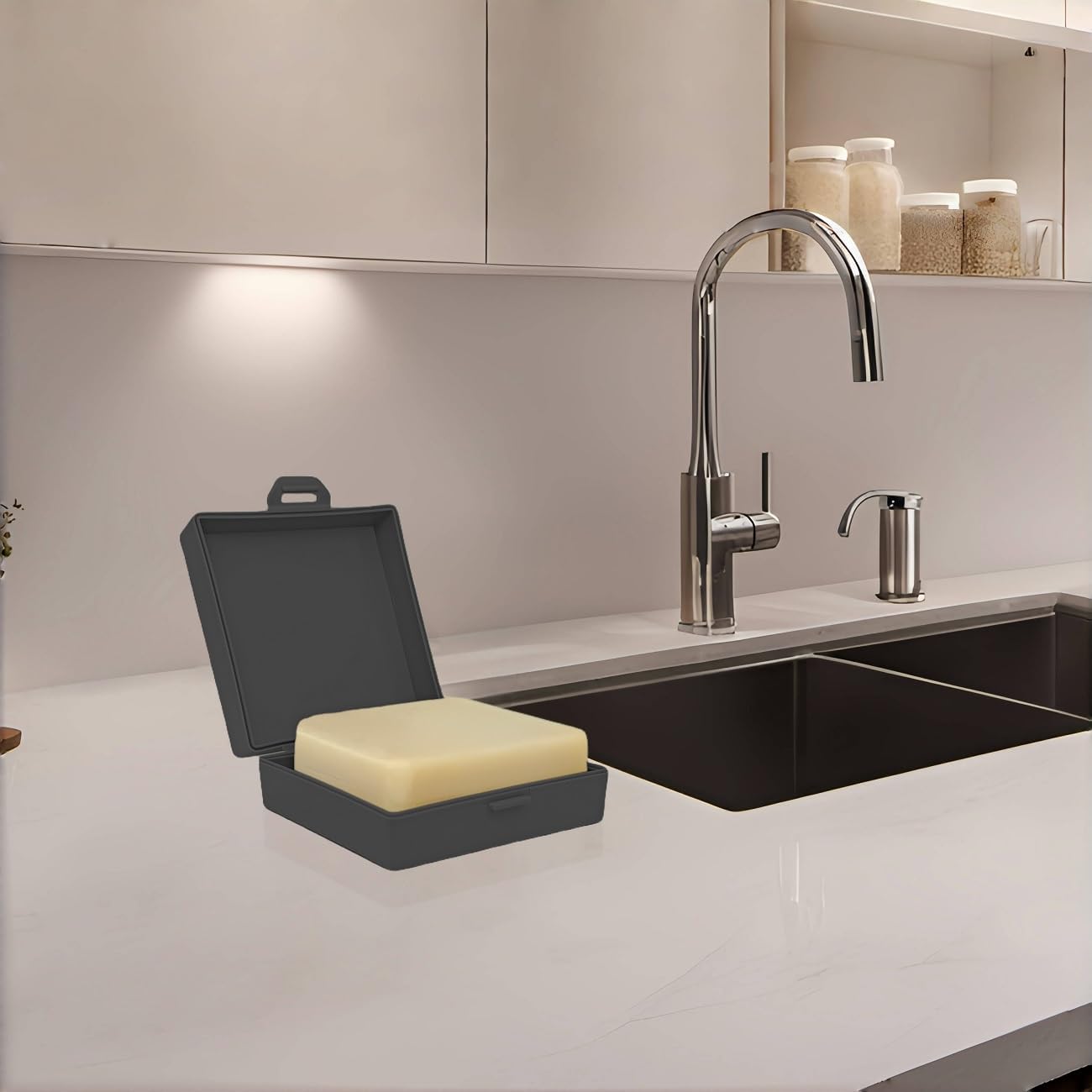 Elimeta Square Soap Dish Holder for Travel
