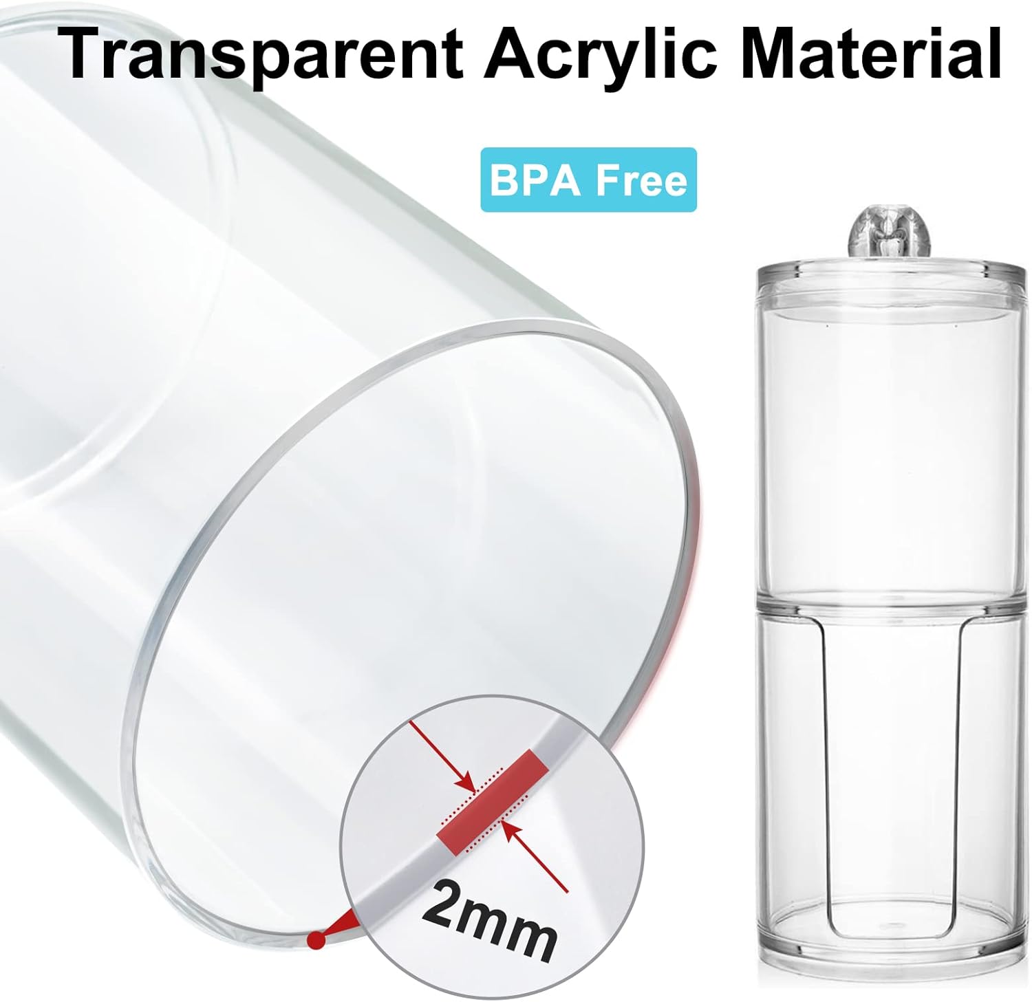 2-Pack Small Bathroom Cup Dispenser for 3-4 oz Cups