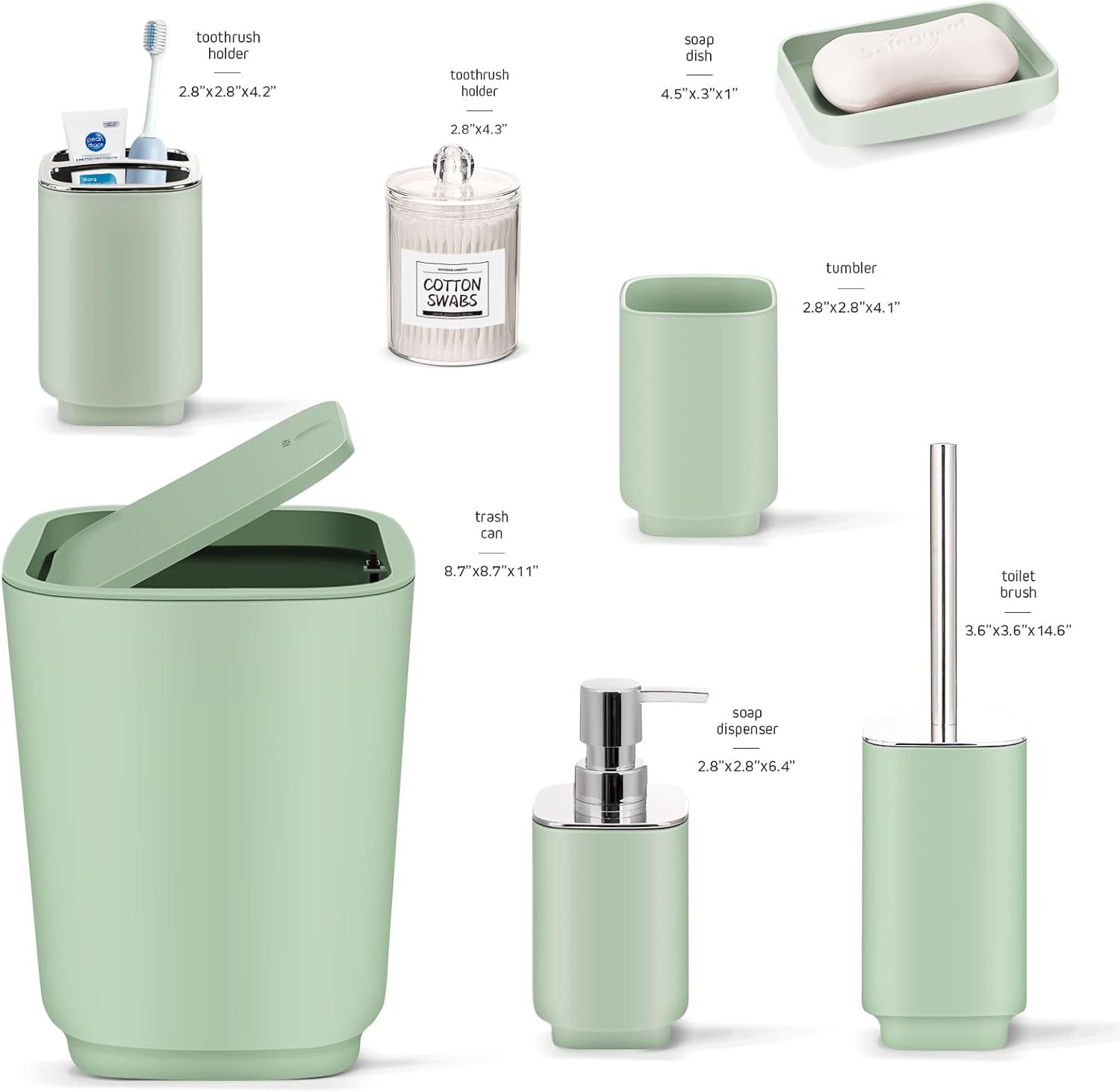 IMAVO 11-Piece Bathroom Accessory Set