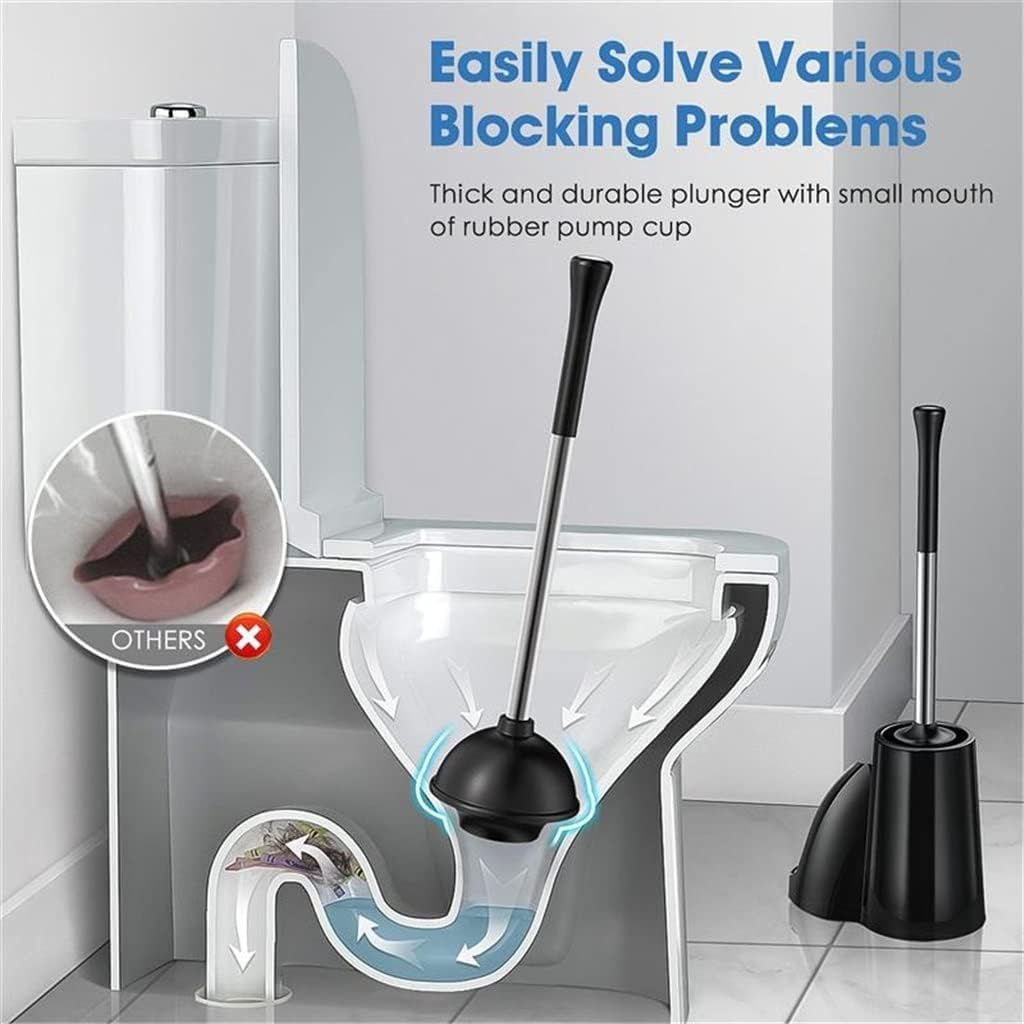 YIRENZUI 2 in 1 Toilet Plunger Brush Set