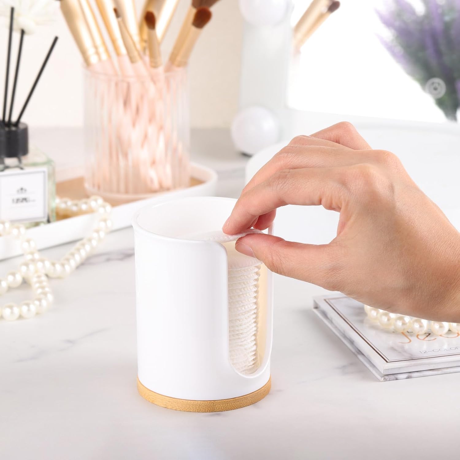 Tbestmax 3 Pack White Cup Dispenser for Bathroom Sink