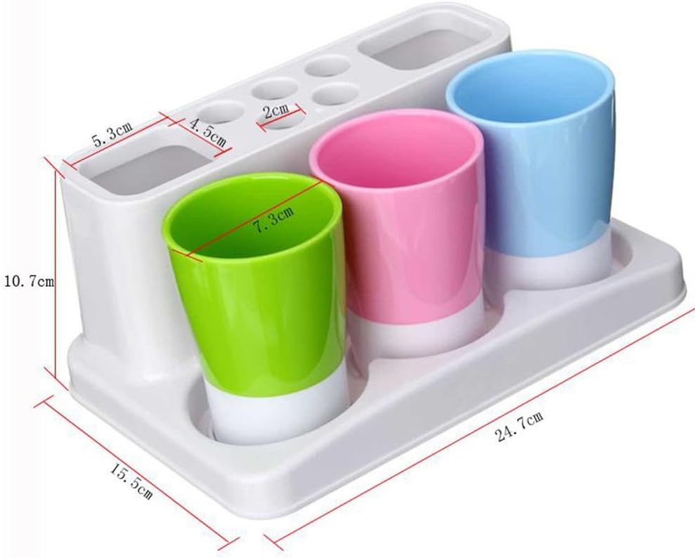 Eslite Toothbrush Toothpaste Holder Stand for Bathroom