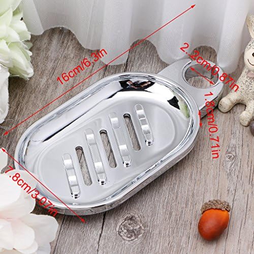 EAJORN 22mm ABS Soap Dish Box Holder for Sliding Bathroom