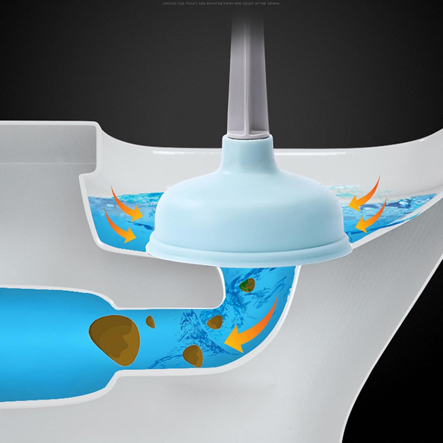 Miriam Song Toilet Plunger - Blue