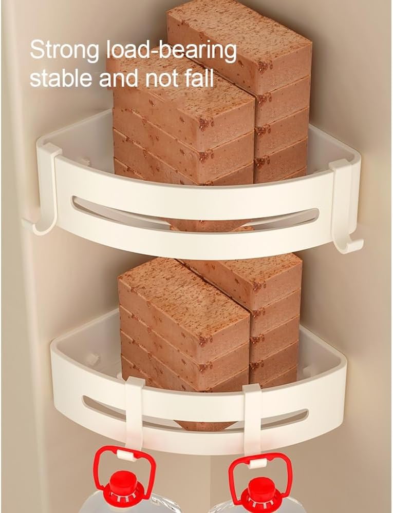 BAHELS Space Aluminum Bathroom Shelf 1 Layer Corner Shower Caddy