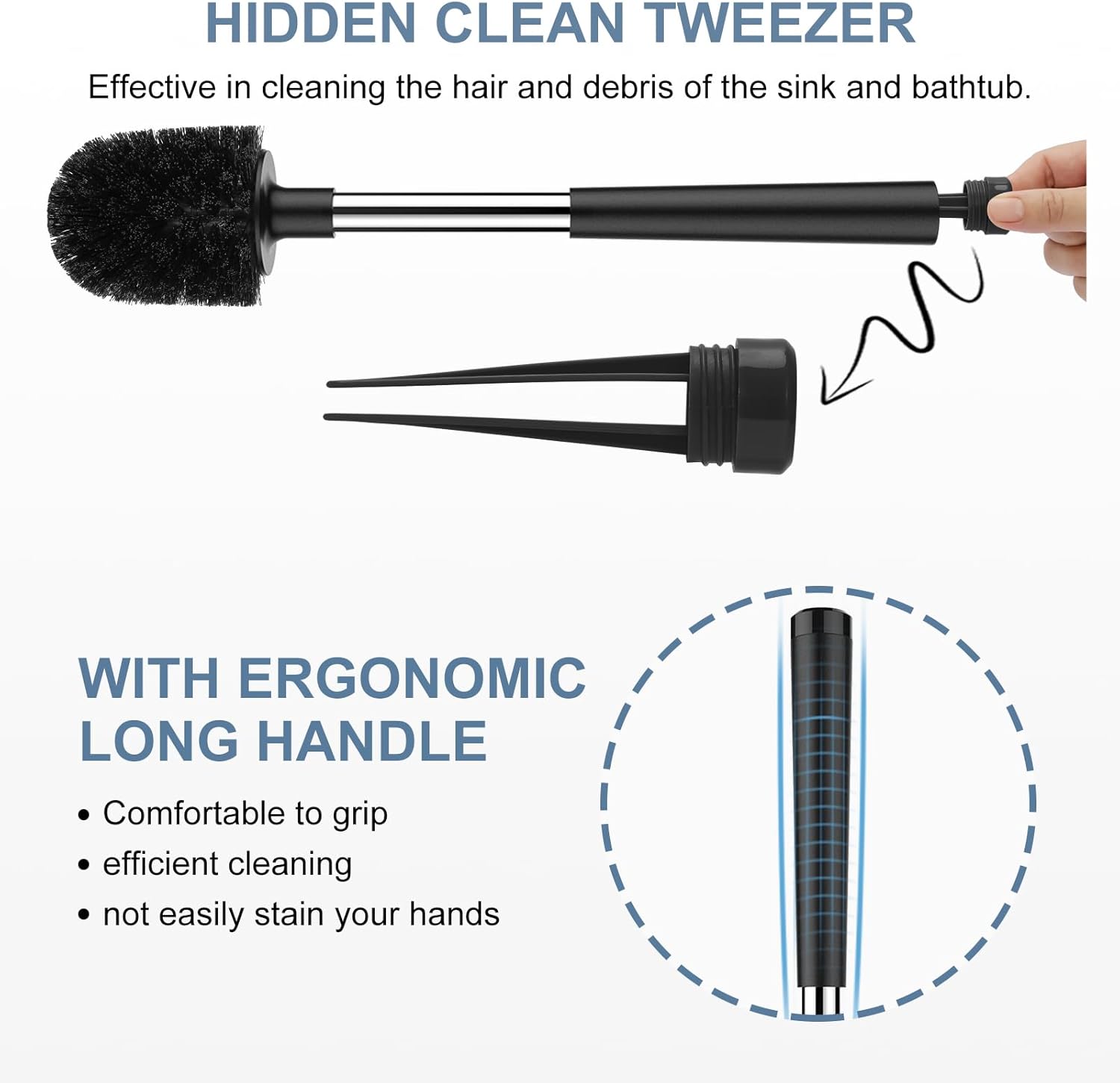 SetSail Toilet Brush with Auto Lid Holder